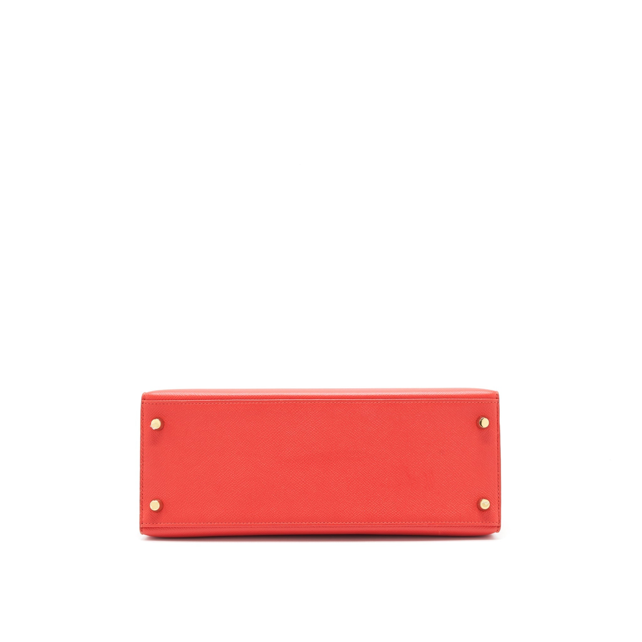 HERMES KELLY 28 ROUGE PIVOINE GHW
