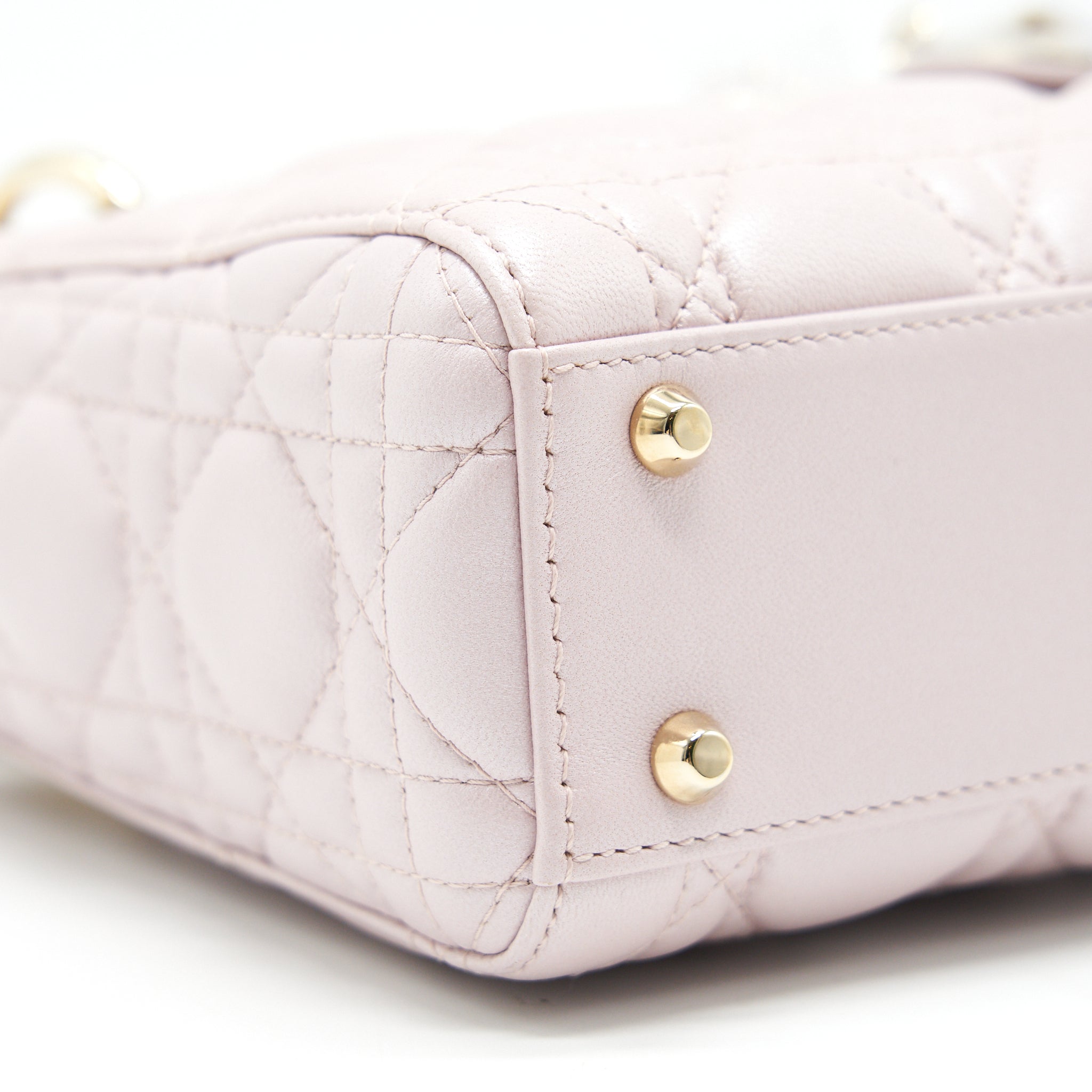 CHRISTIAN DIOR MINI DIOR LAMBSKIN PINK GHW