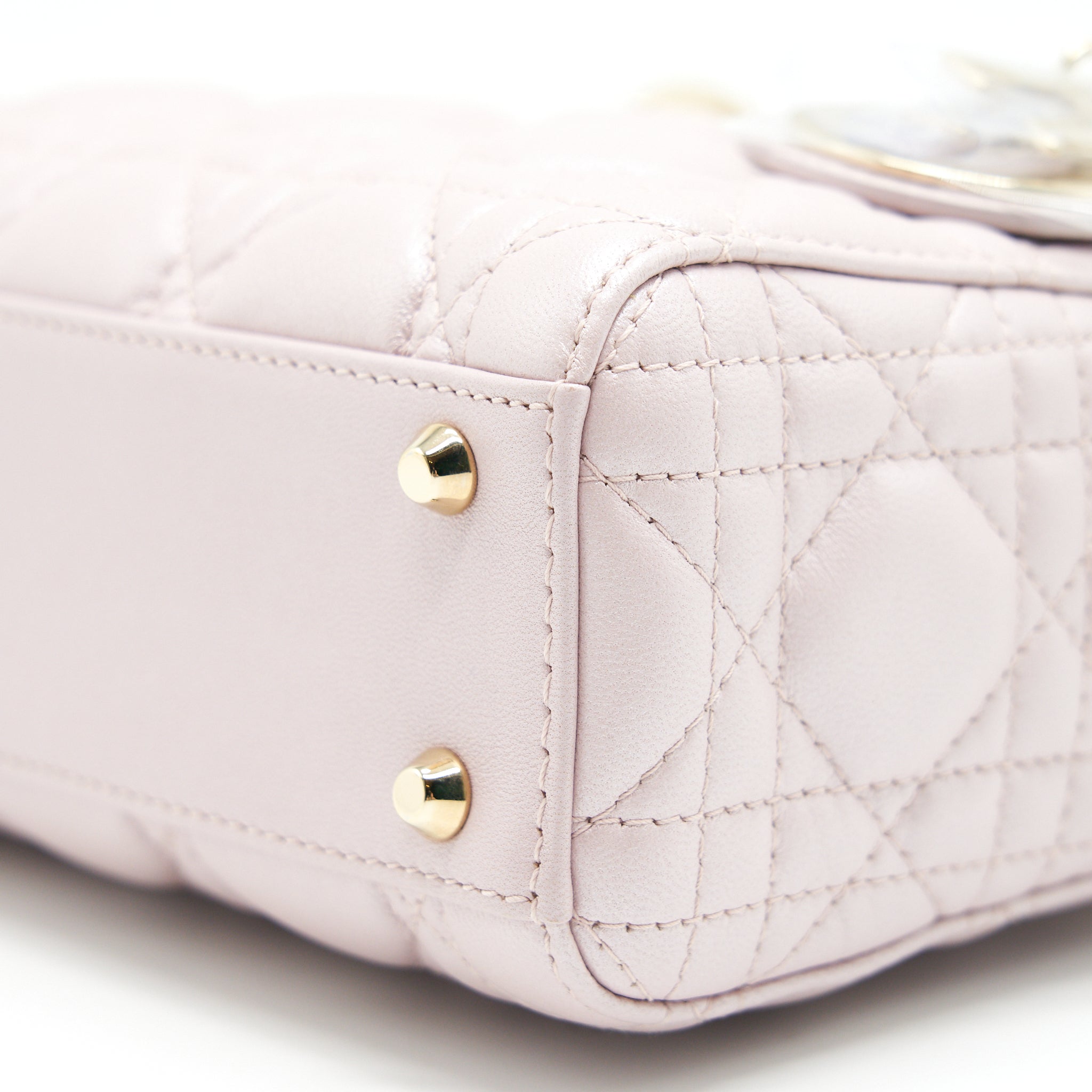CHRISTIAN DIOR MINI DIOR LAMBSKIN PINK GHW