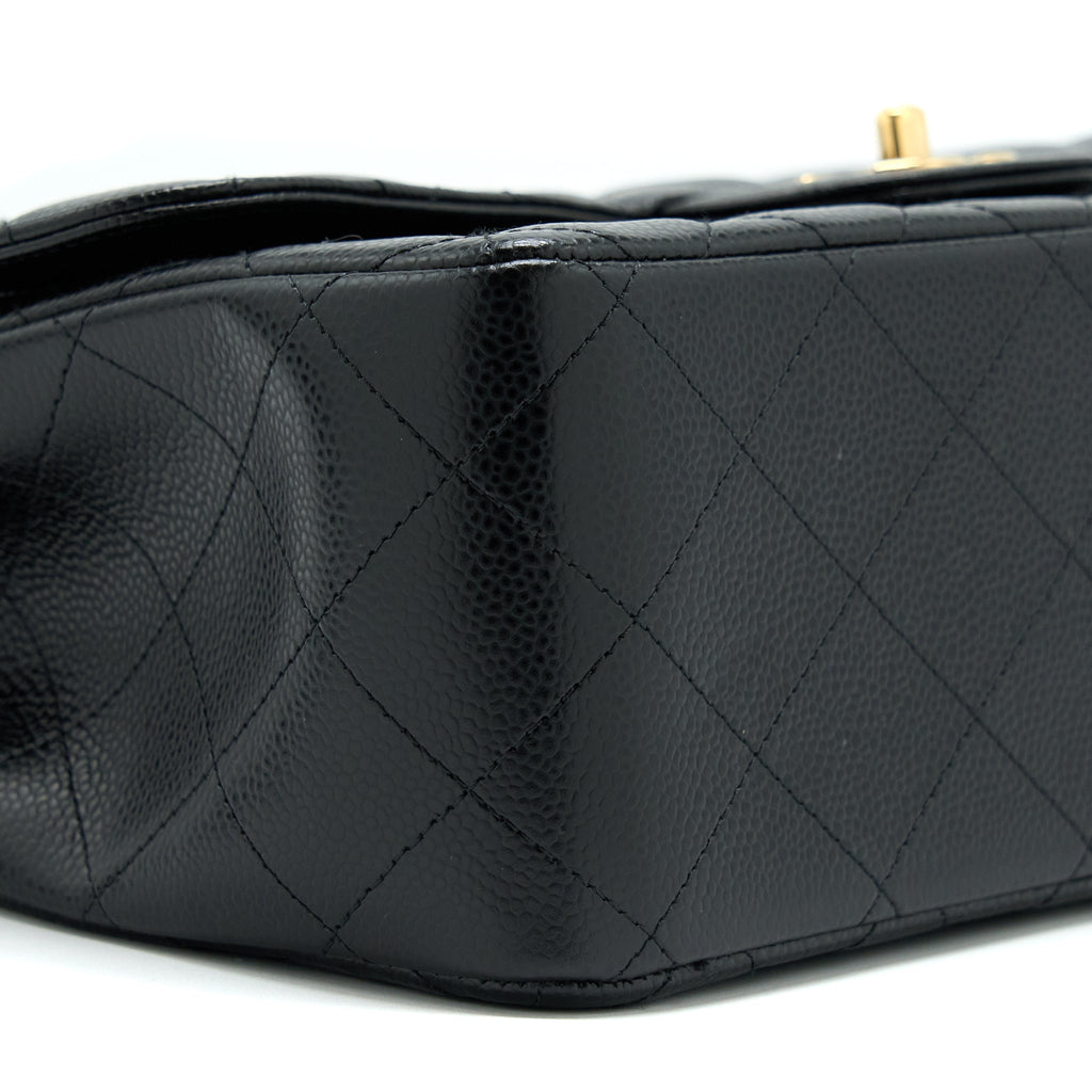 CHANEL CLASSIC JUMBO FLAP BAG CAVIAR BLACK GHW