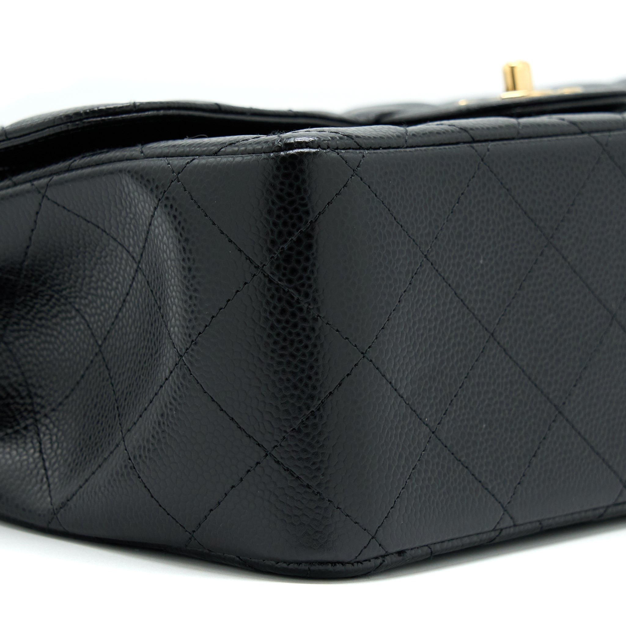 CHANEL CLASSIC JUMBO FLAP BAG CAVIAR BLACK GHW