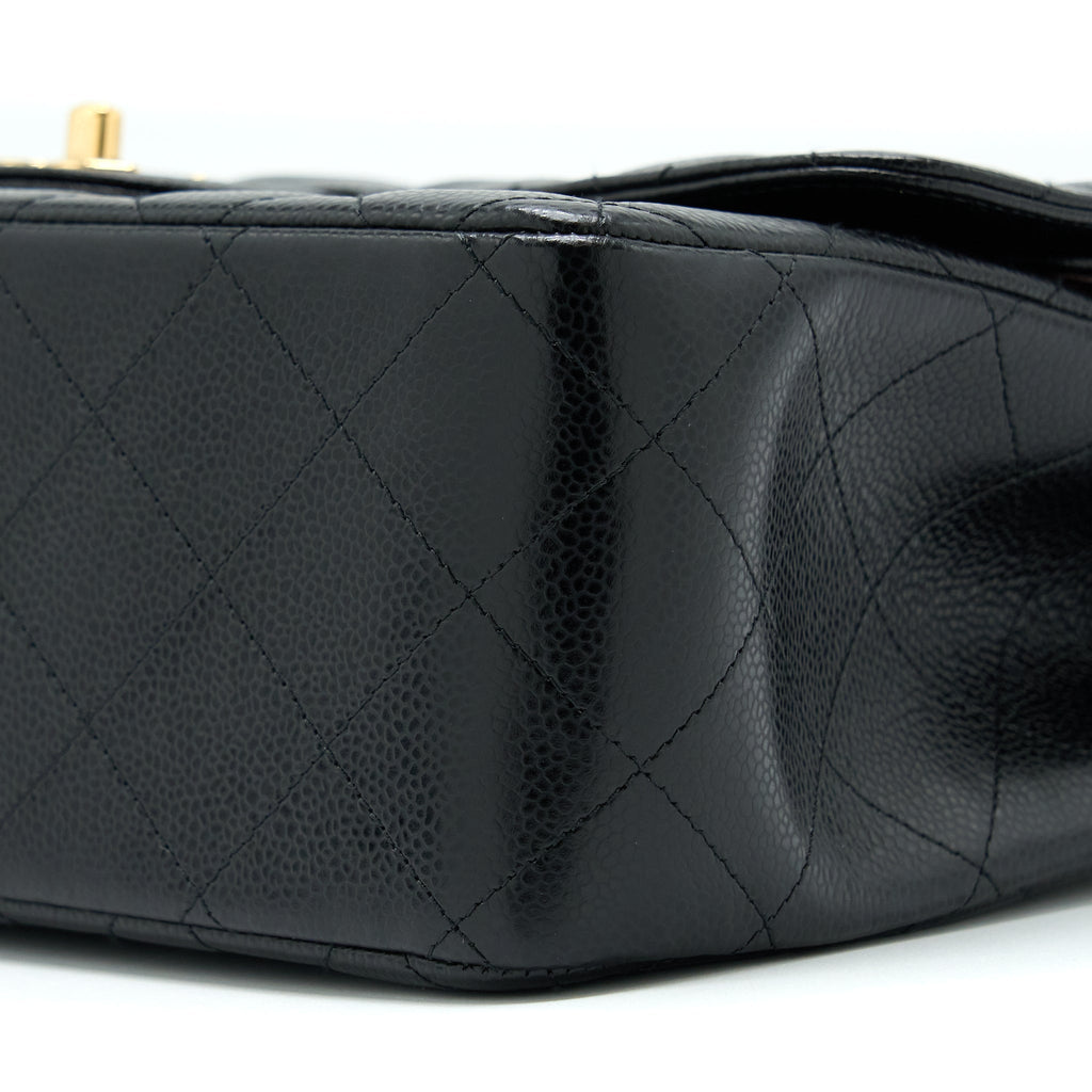 CHANEL CLASSIC JUMBO FLAP BAG CAVIAR BLACK GHW