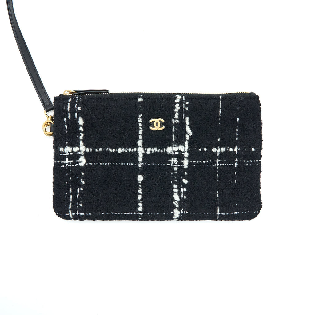 CHANEL MEDIUM 22 BAG TWEED MULTICOLOUR GHW(MICROCHIP)