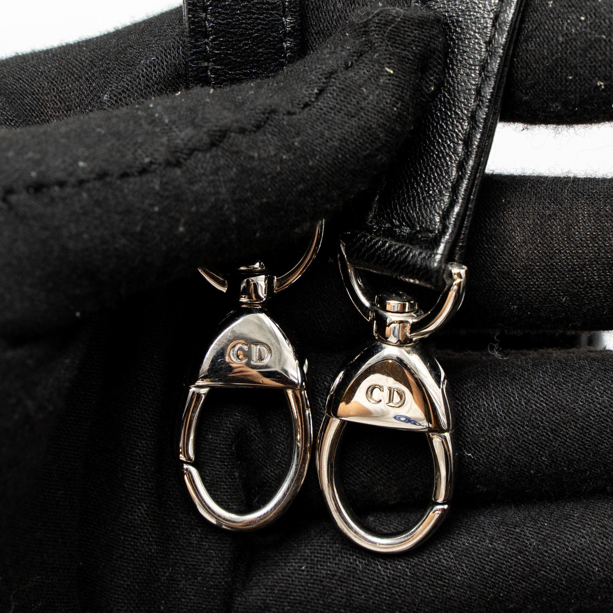 DIOR MEDIUM LADY DIOR LAMBSKIN BLACK SHW