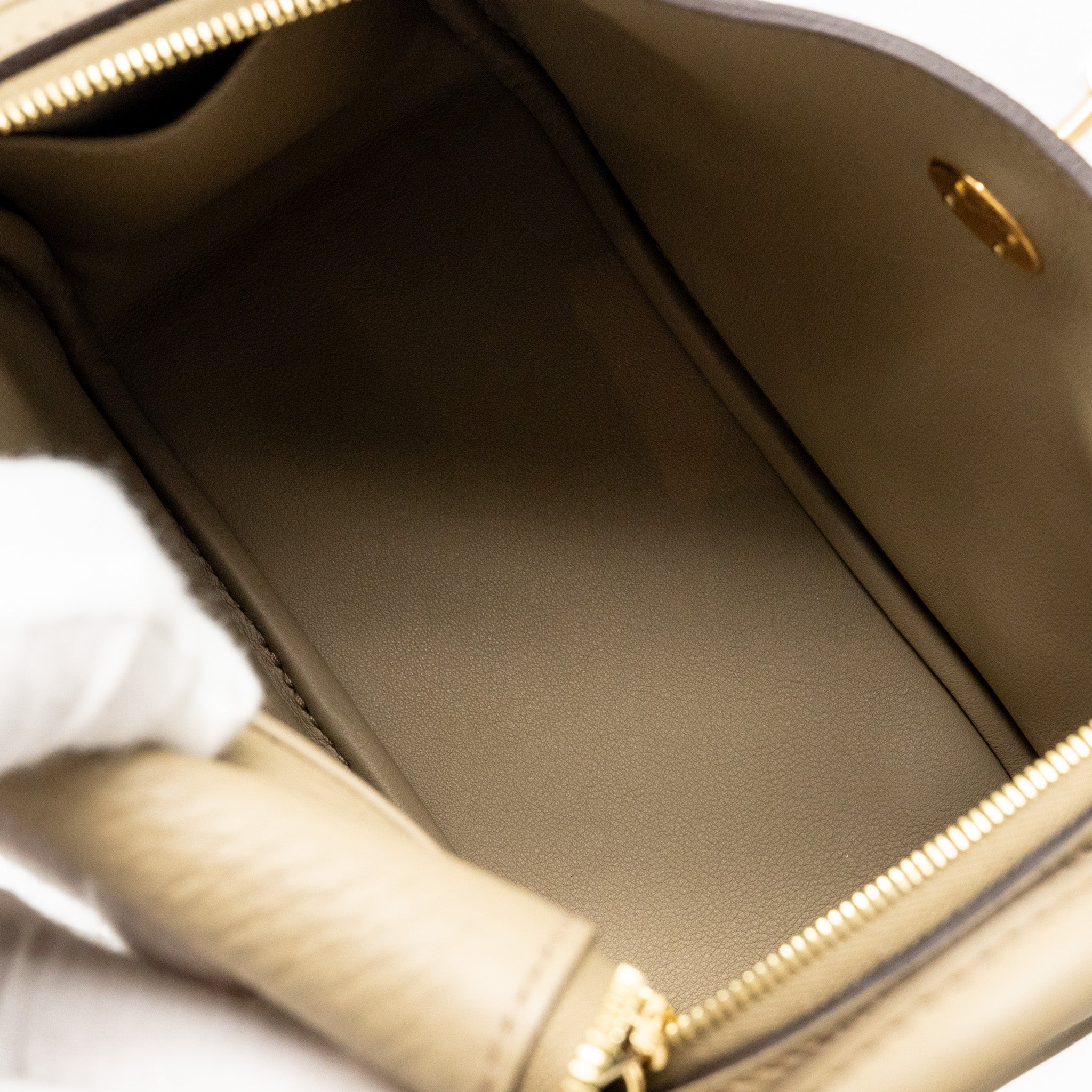 HERMES MINI LINDY II CLEMENCE 8Q BEIGE MARFA GHW