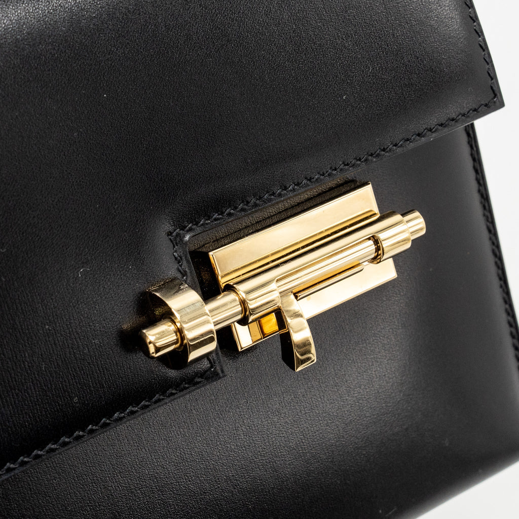 HERMES MINI VERROU BOX BLACK GHW