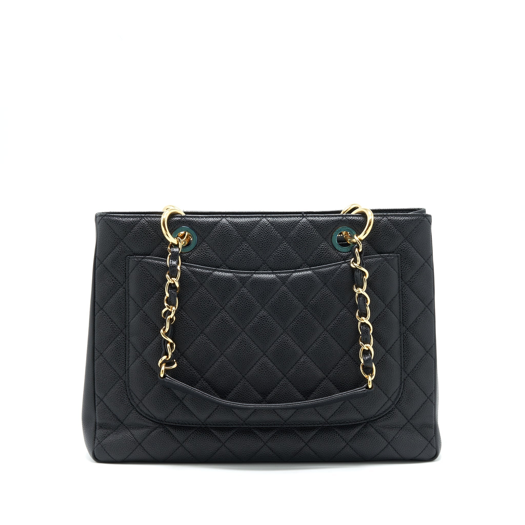 CHANEL GRAND SHOPPING TOTE BAG CAVIAR BLACK GHW