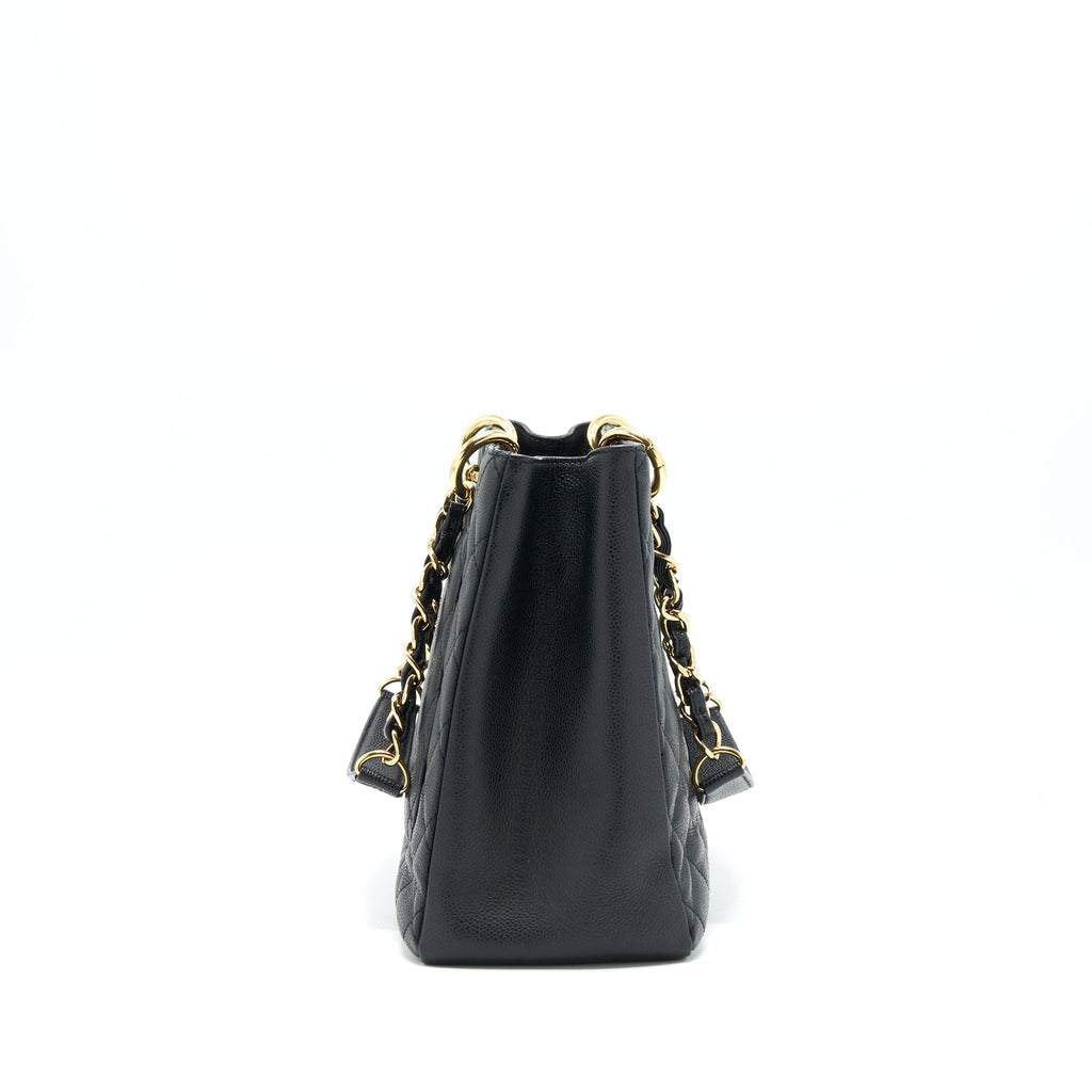 CHANEL GRAND SHOPPING TOTE BAG CAVIAR BLACK GHW
