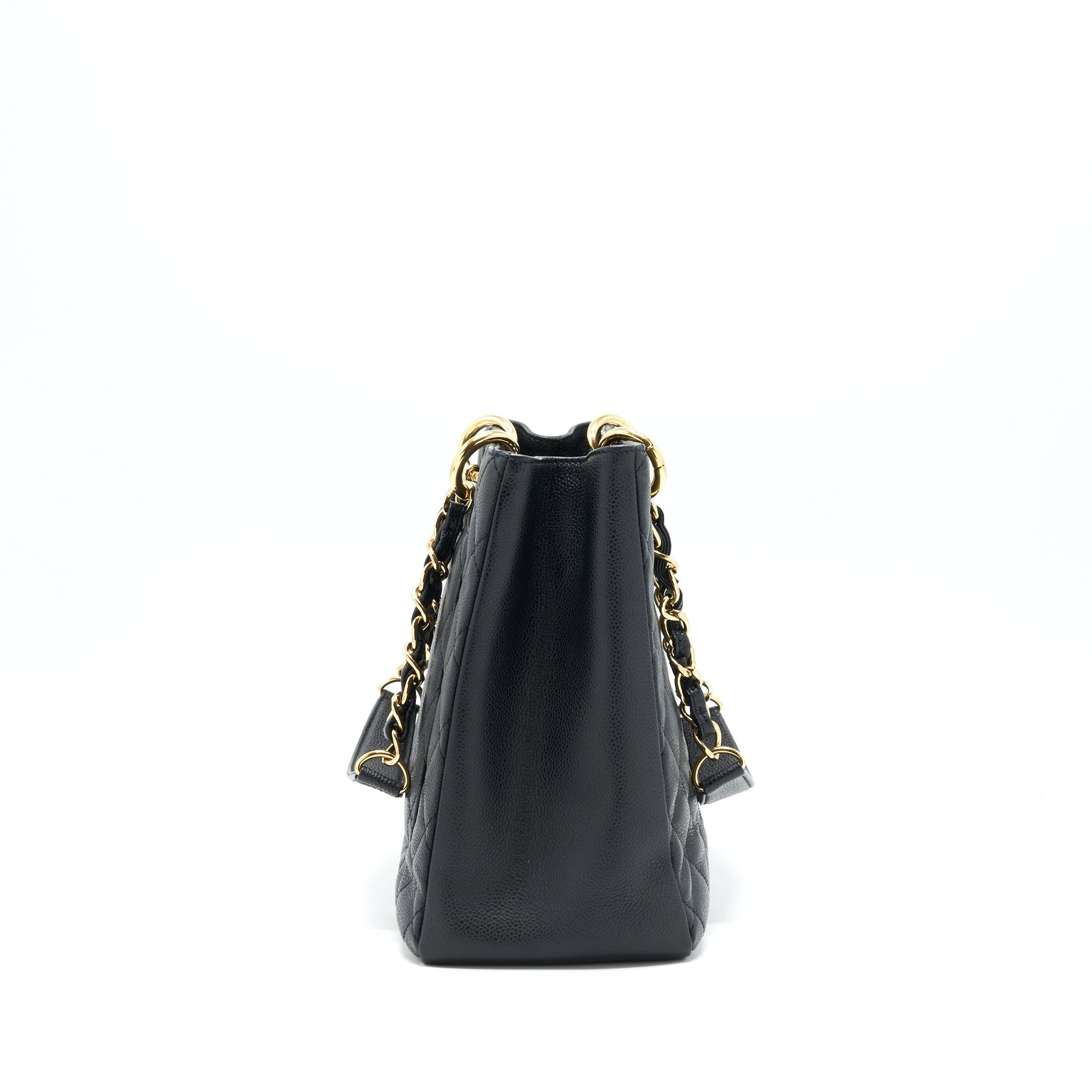 CHANEL GRAND SHOPPING TOTE BAG CAVIAR BLACK GHW