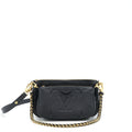 LOUIS VUITTON MULTI POCHETTE MONOGRAM EMPREINTE BLACK GHW