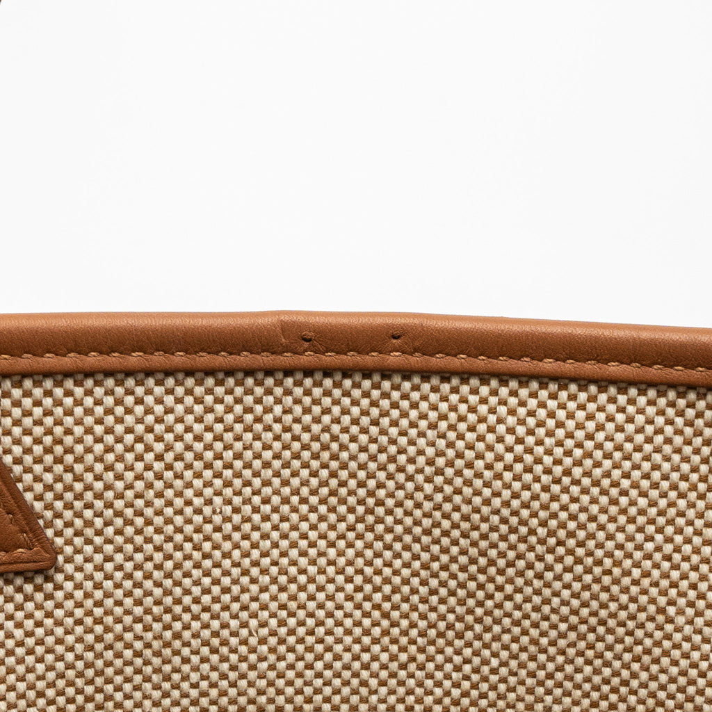 HERMES CABAS H EN BIAIS 27 BAG NATUREL/GOLD