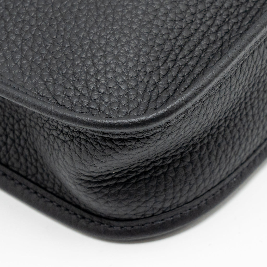 HERMES MINI EVELYNE CLEMENCE BLACK GHW