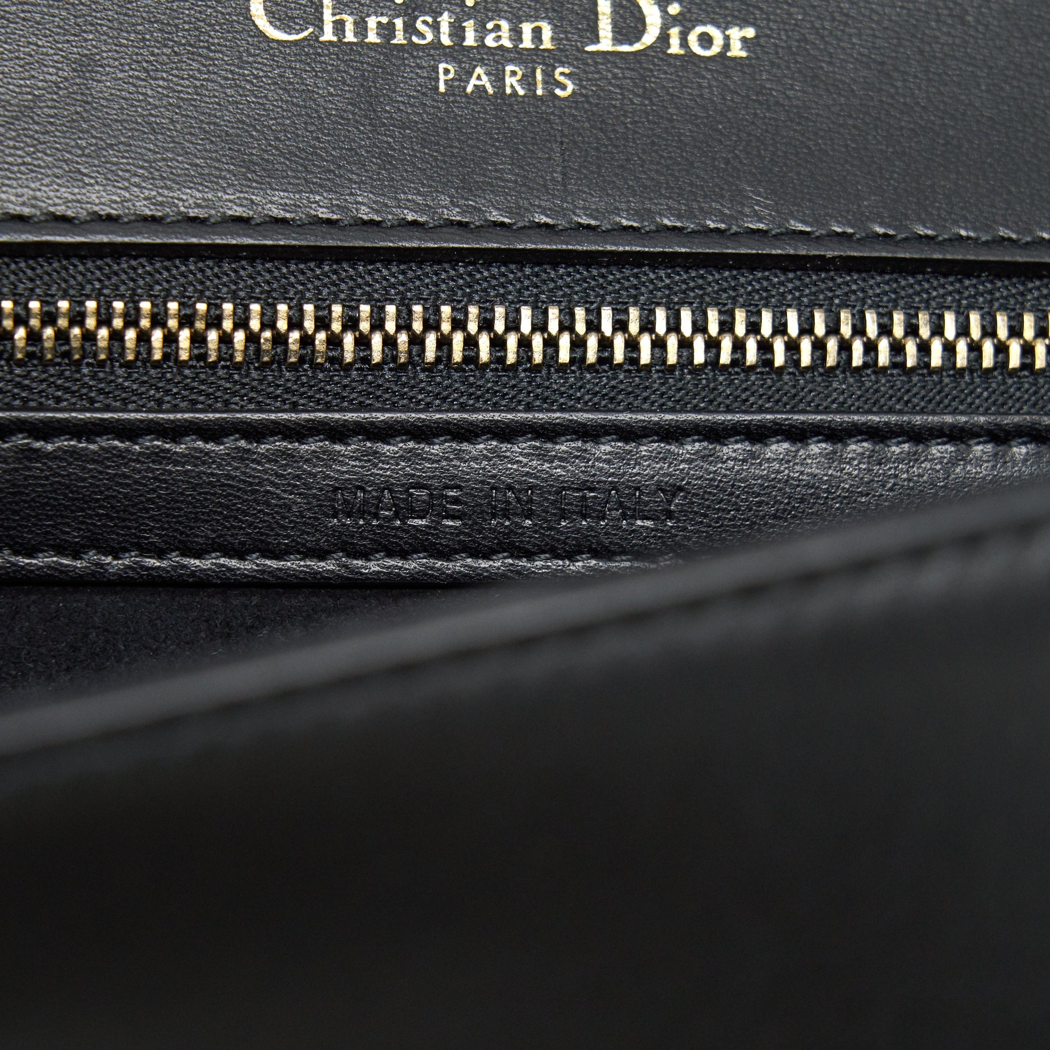 DIOR SMALL STUDDED DIORAMA BLACK GHW