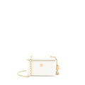 CHANEL PEARL CRUSH LONG VANITY CASE LAMBSKIN WHITE BRUSHED GHW