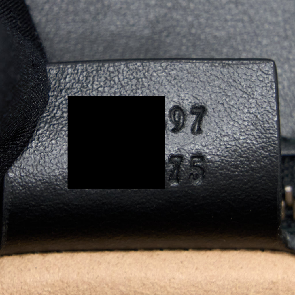 GUCCI GG MARMONT SMALL MATELASSE SHOULDER BAG BLACK GHW