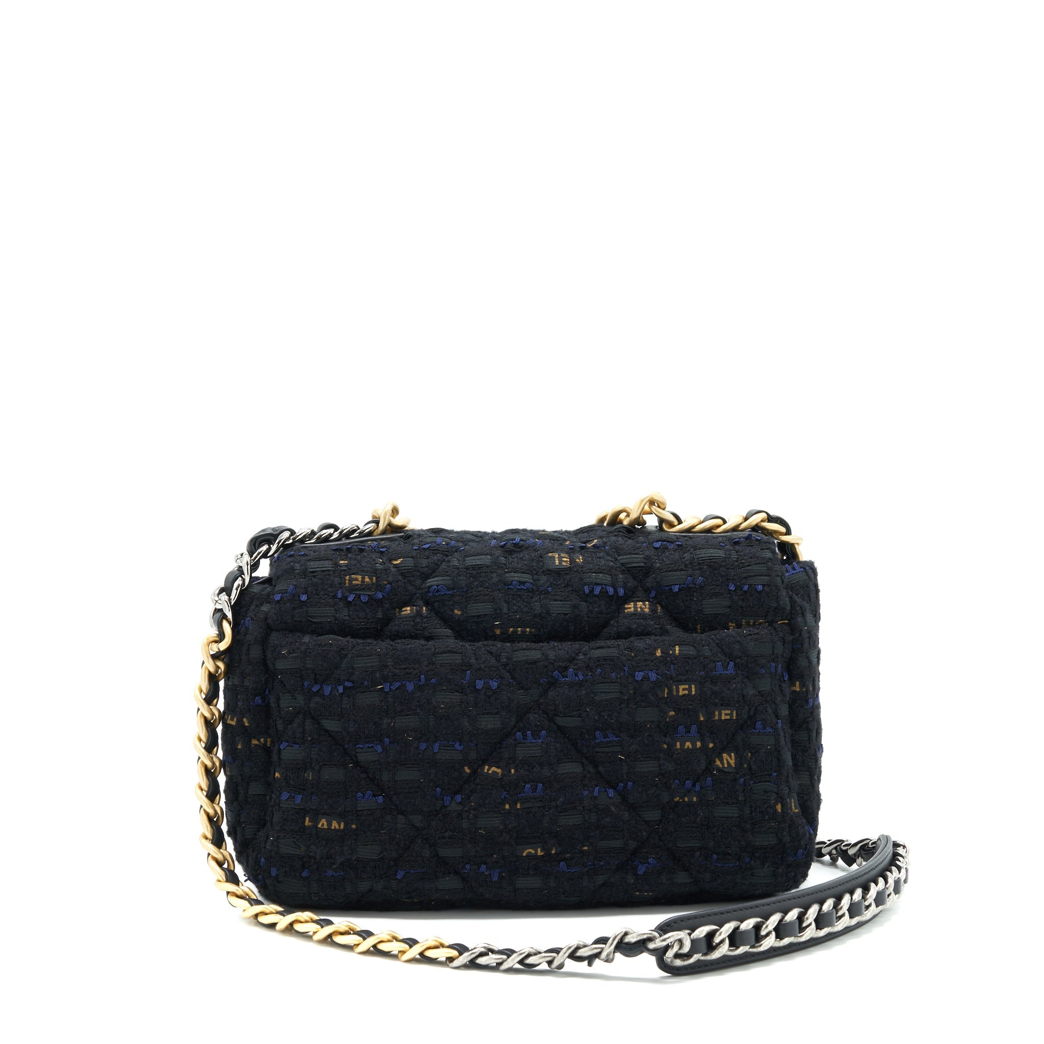 CHANEL TWEED SMALL 19 FLAP BAG