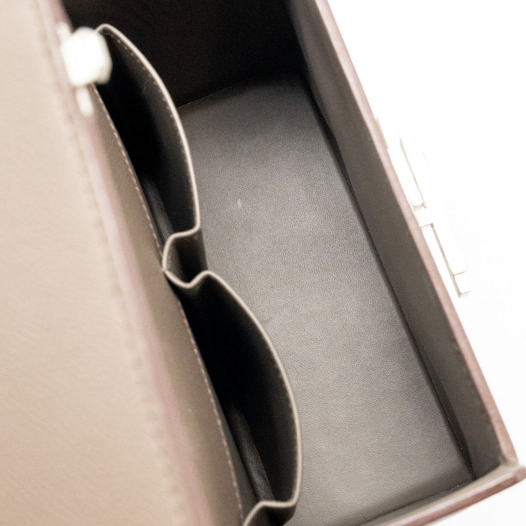 HERMES CINHETIC BOX BAG EPSOM GRIS ETAIN SHW