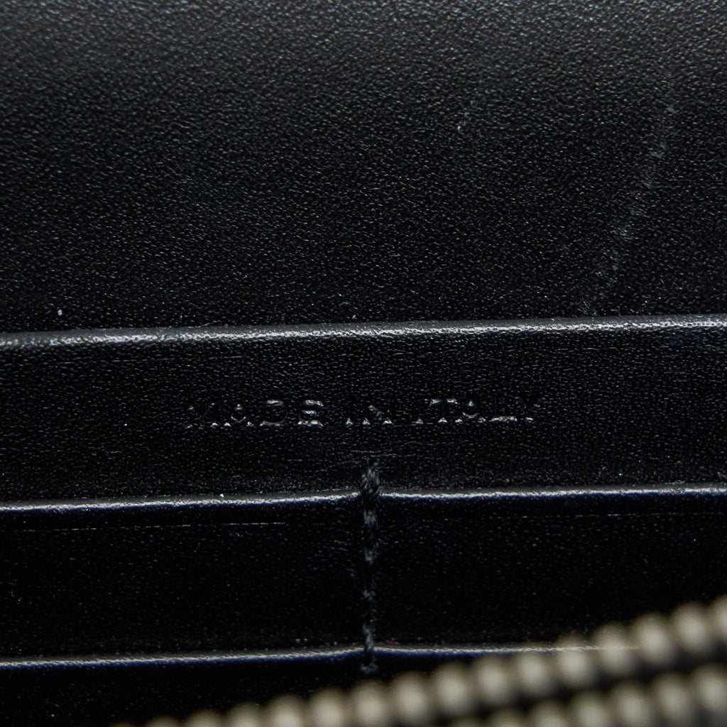 SAINT LAURENT/ YSL KATE SMALL CHAIN WALLET WITH TASSEL BLACK/MULTICOLOUR LIMITED EDITION GHW