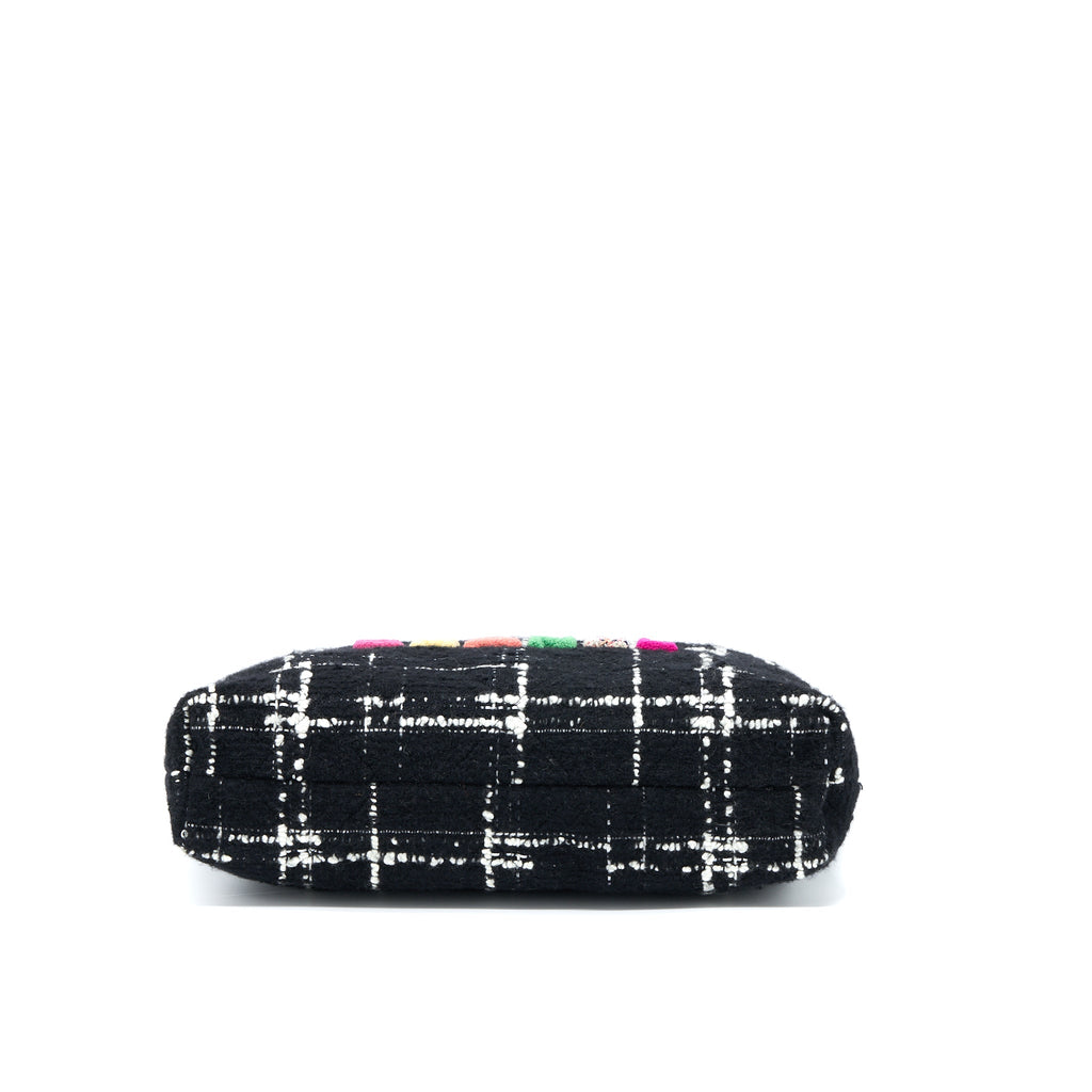 CHANEL MEDIUM 22 BAG TWEED MULTICOLOUR GHW(MICROCHIP)