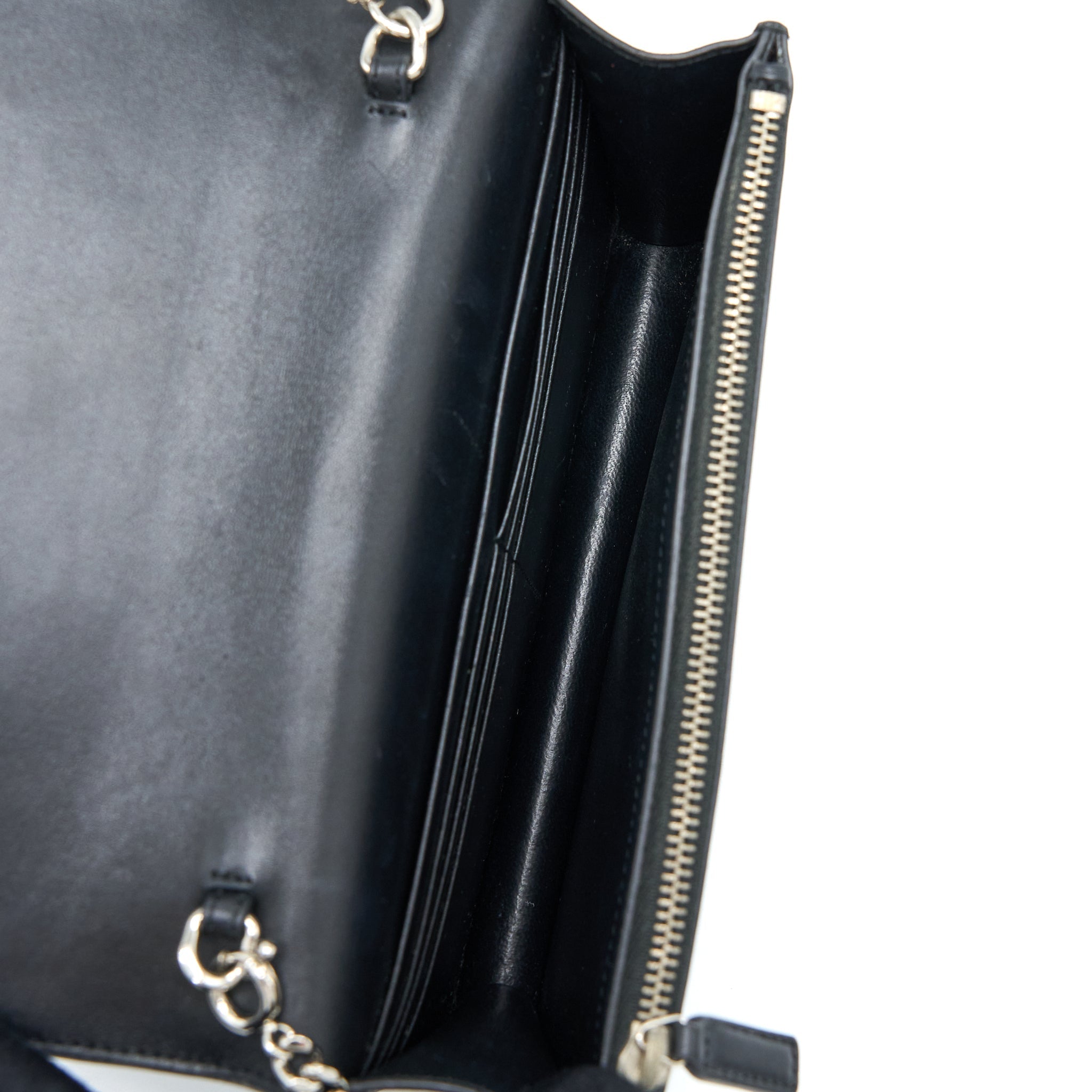 SAINT LAURENT/ YSL KATE SMALL CHAIN WALLET WITH TASSEL BLACK/MULTICOLOUR LIMITED EDITION GHW