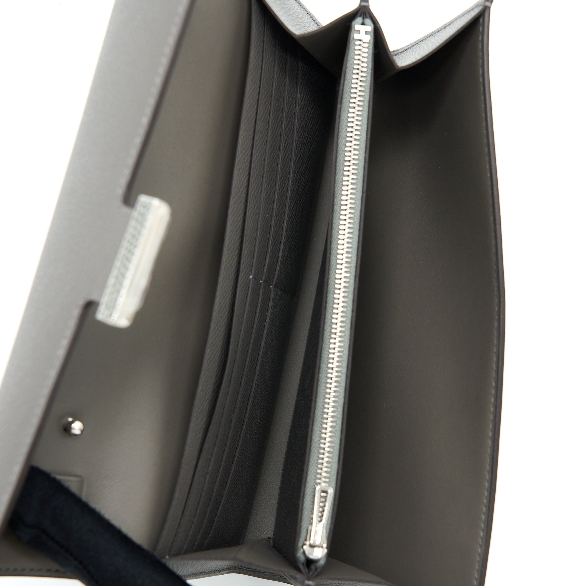 HERMES CONSTANCE TO GO EPSOM LIZARD BUCKLE GRIS MEYER/GRIS FONCE SHW
