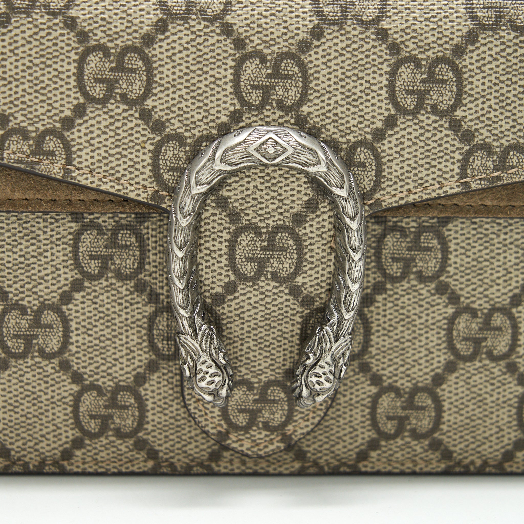 GUCCI DIONYSUS GG SUPREME SUPER MINI BAG BEIGE