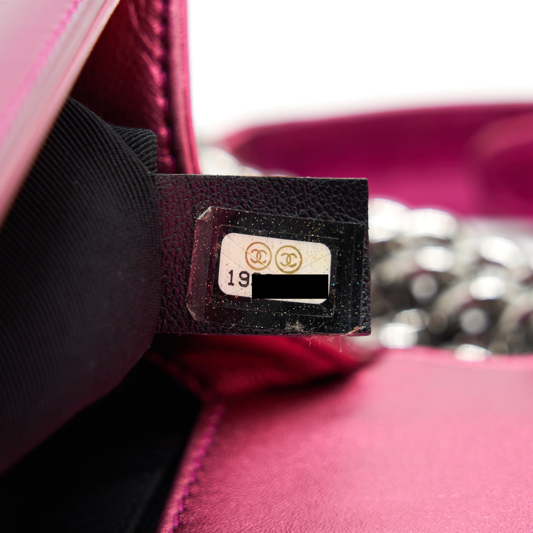 CHANEL MEDIUM LEBOY BAG METALLIC PINK SHW