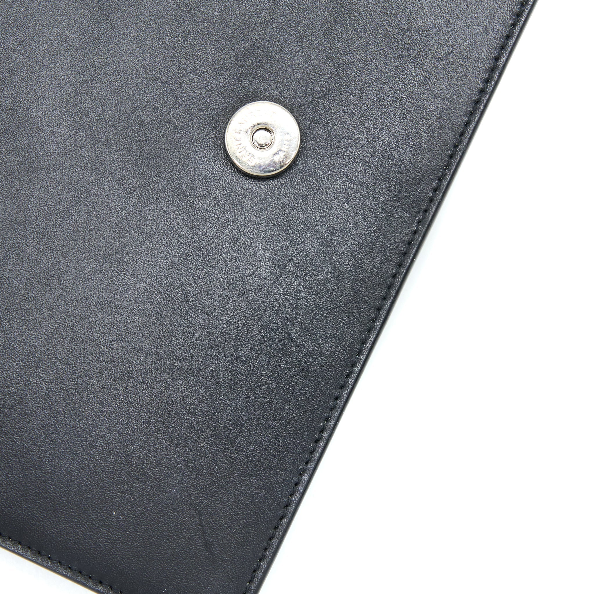 SAINT LAURENT/ YSL KATE SMALL CHAIN WALLET WITH TASSEL BLACK/MULTICOLOUR LIMITED EDITION GHW
