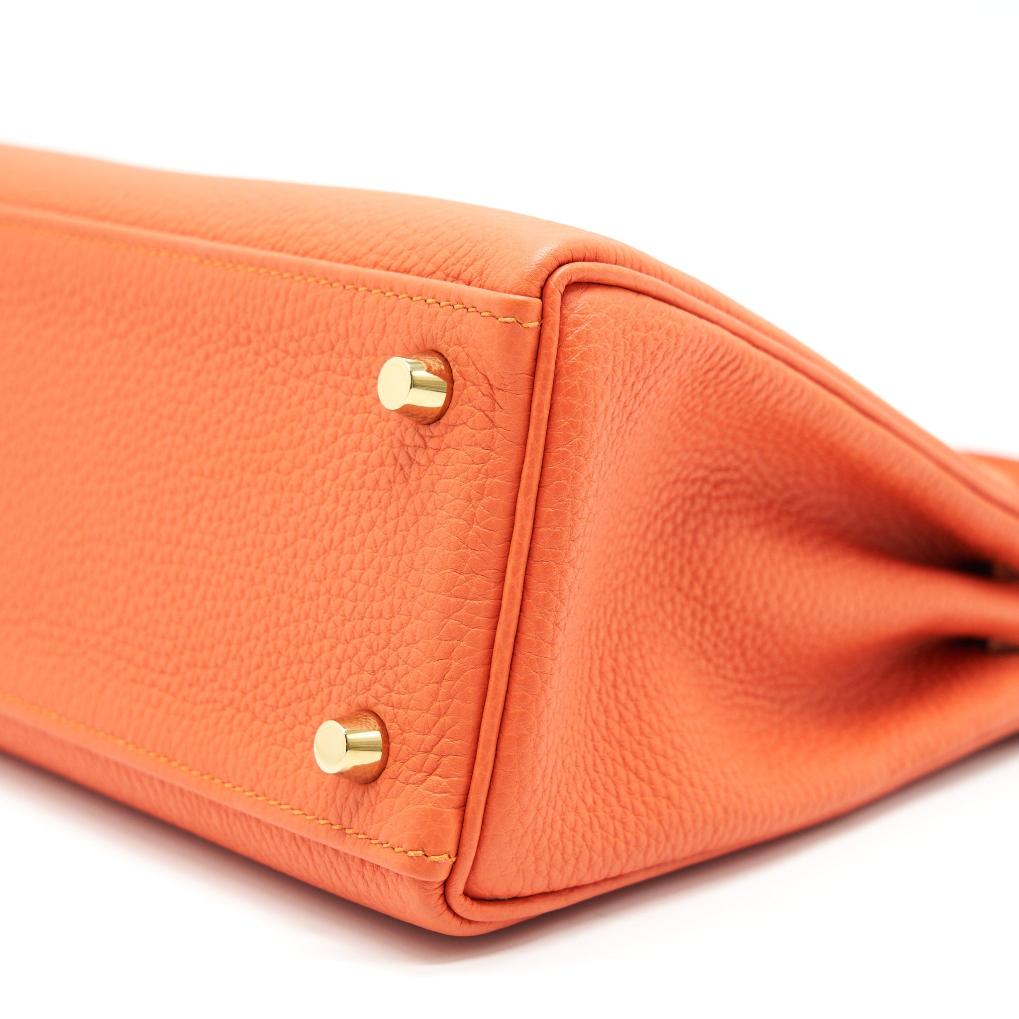 HERMES KELLY25 9J FEU GHW TOGO LEATHER