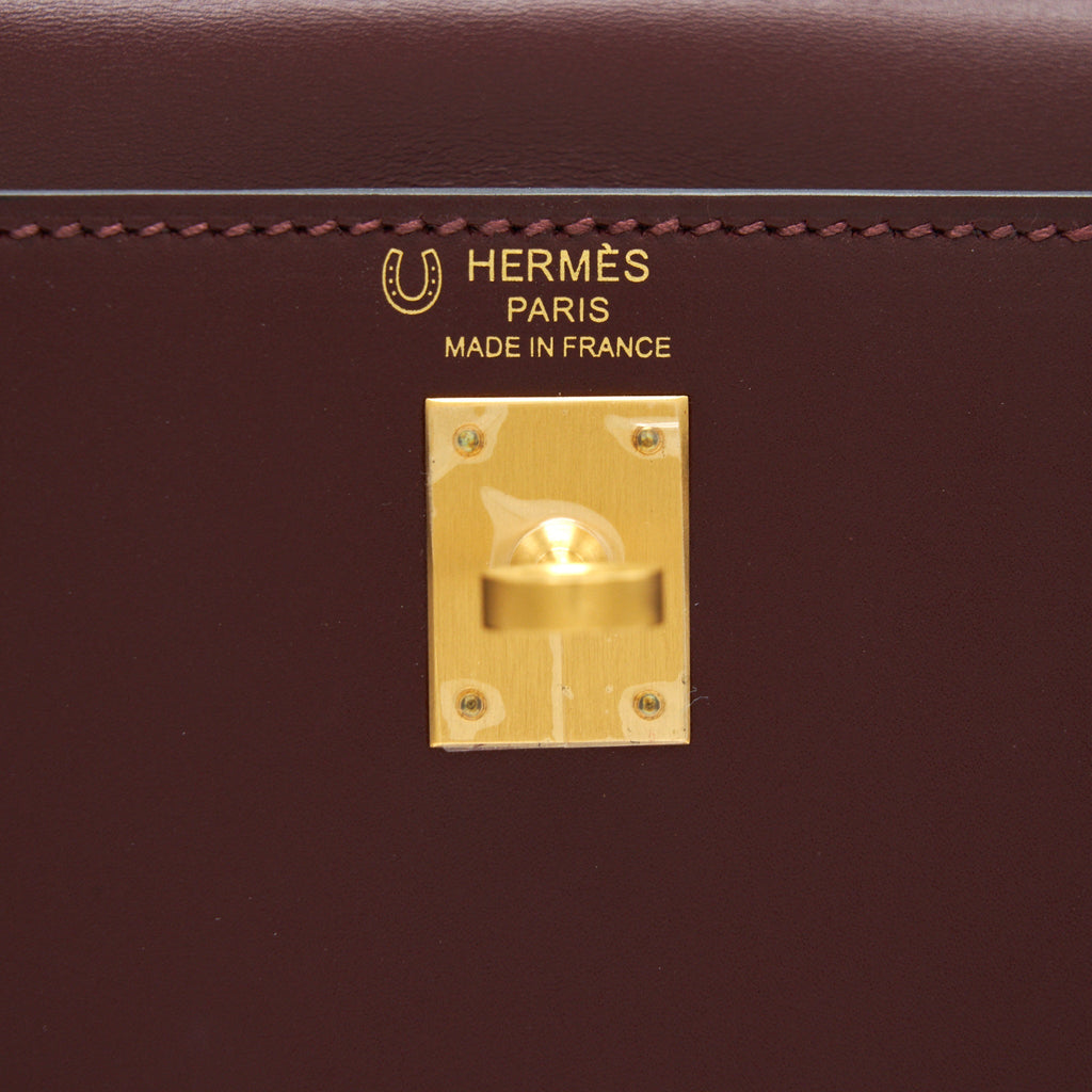 HERMES KELLY 25 SPECIAL ORDER SOMBRERO ROUGE H BRUSHED GHW