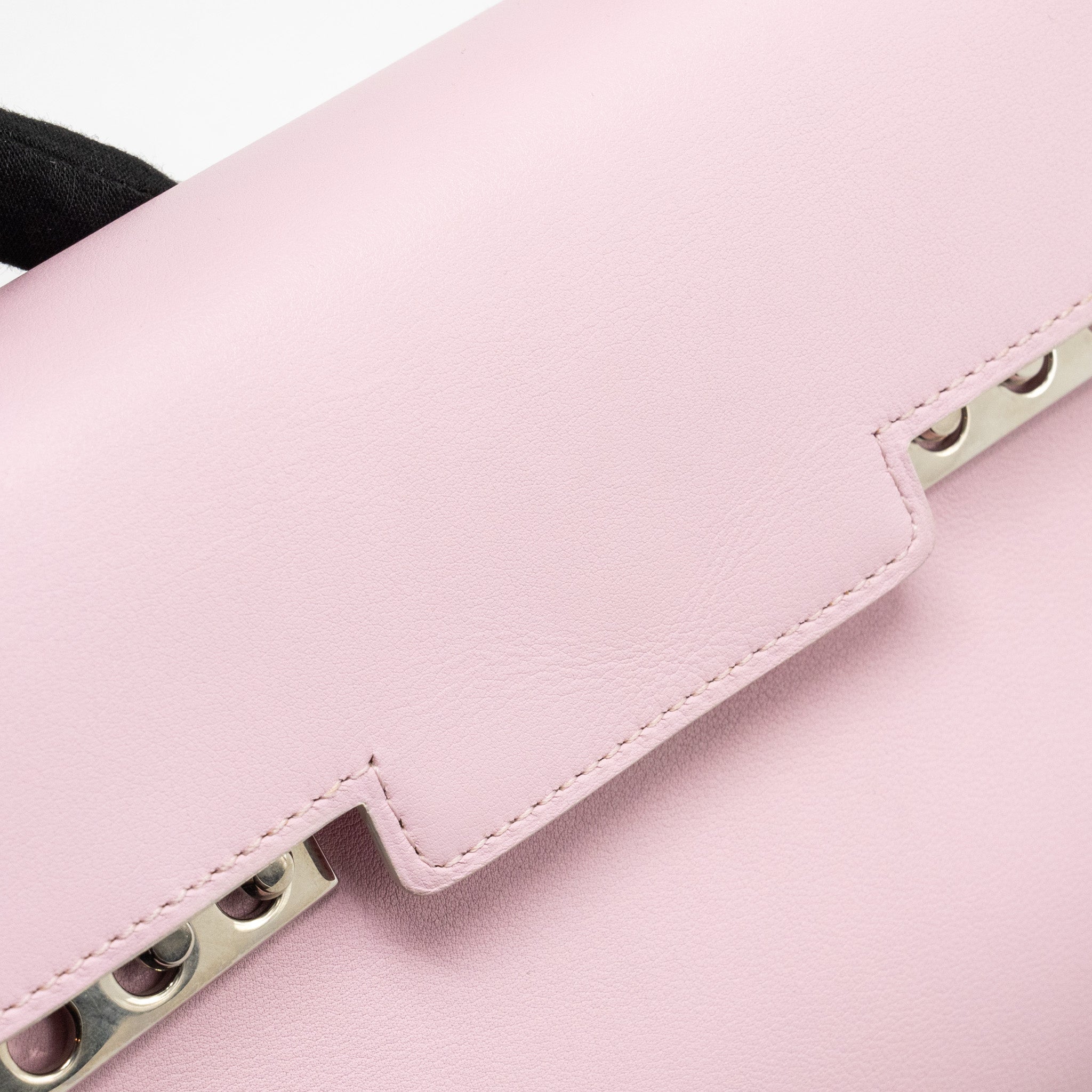 DELVAUX SMALL TEMPETE TOTE BAG CALFSKIN LIGHT PINK SHW