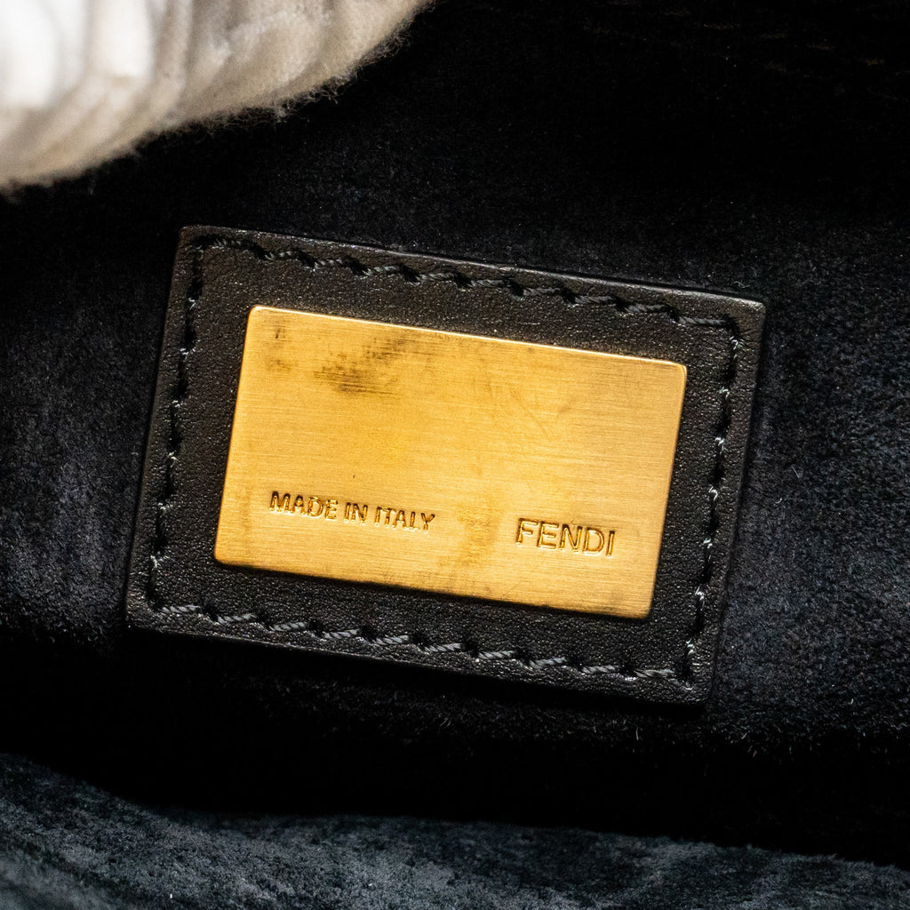 FENDI LARGE PEEKABOO BAG CALFSKIN BLACK GHW