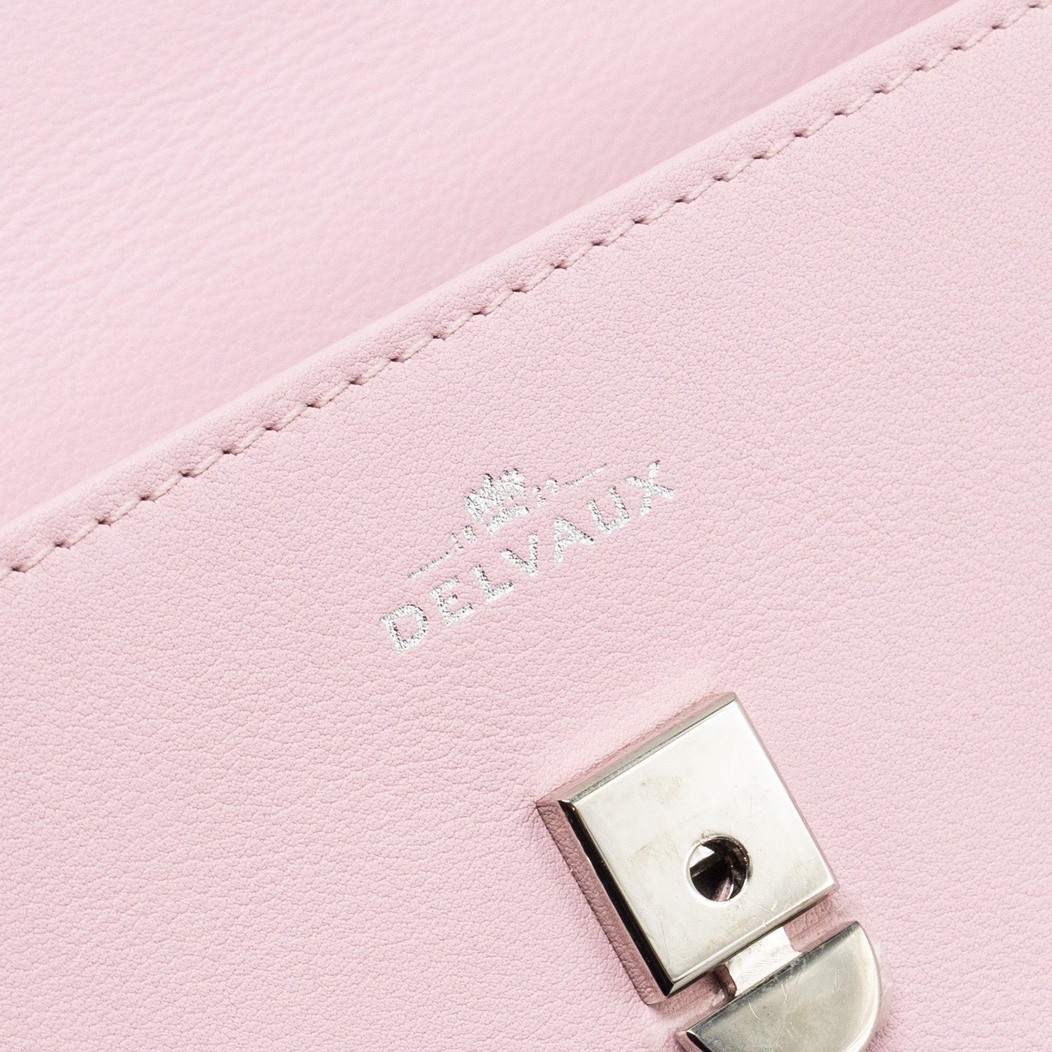 DELVAUX SMALL TEMPETE TOTE BAG CALFSKIN LIGHT PINK SHW