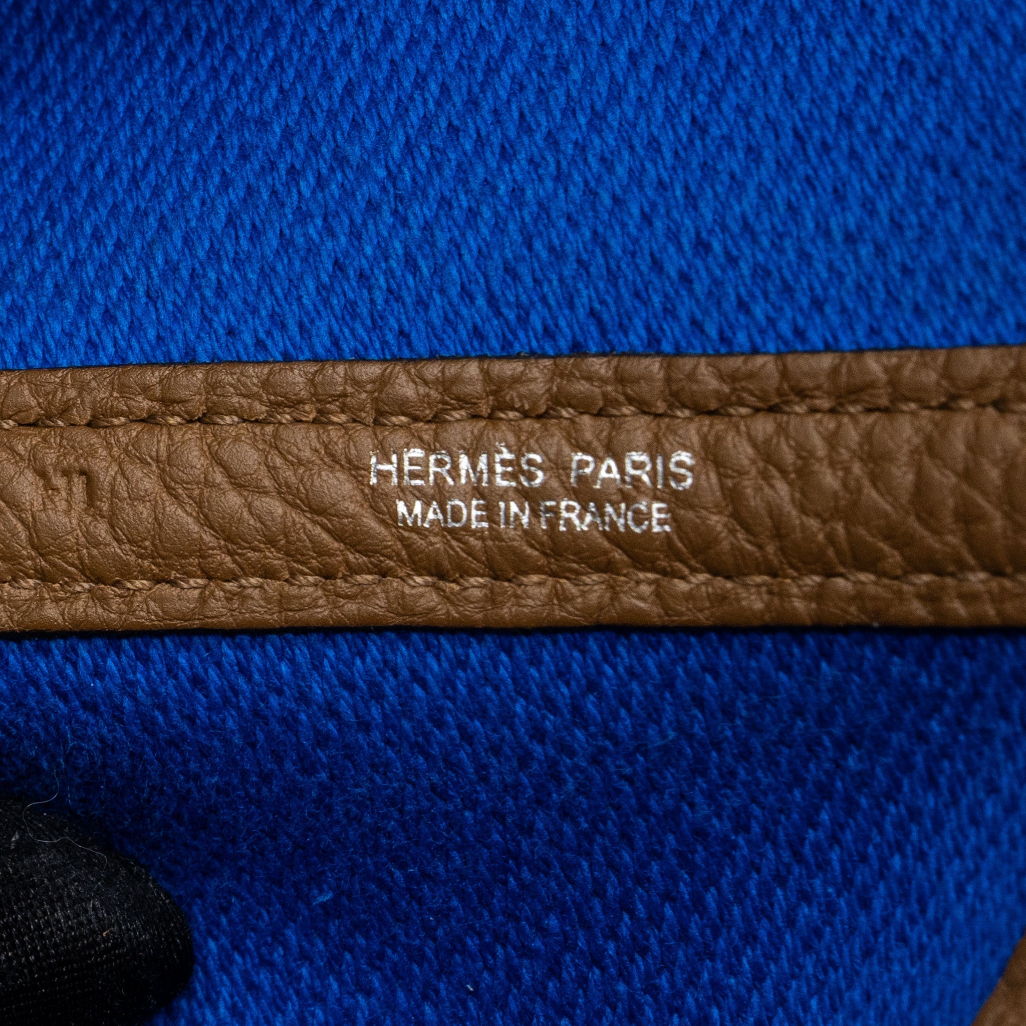 HERMES GARDEN PARTY 36 NEGONDA/CANVAS ECRU/ALEZAN/BLUE BILL SHW