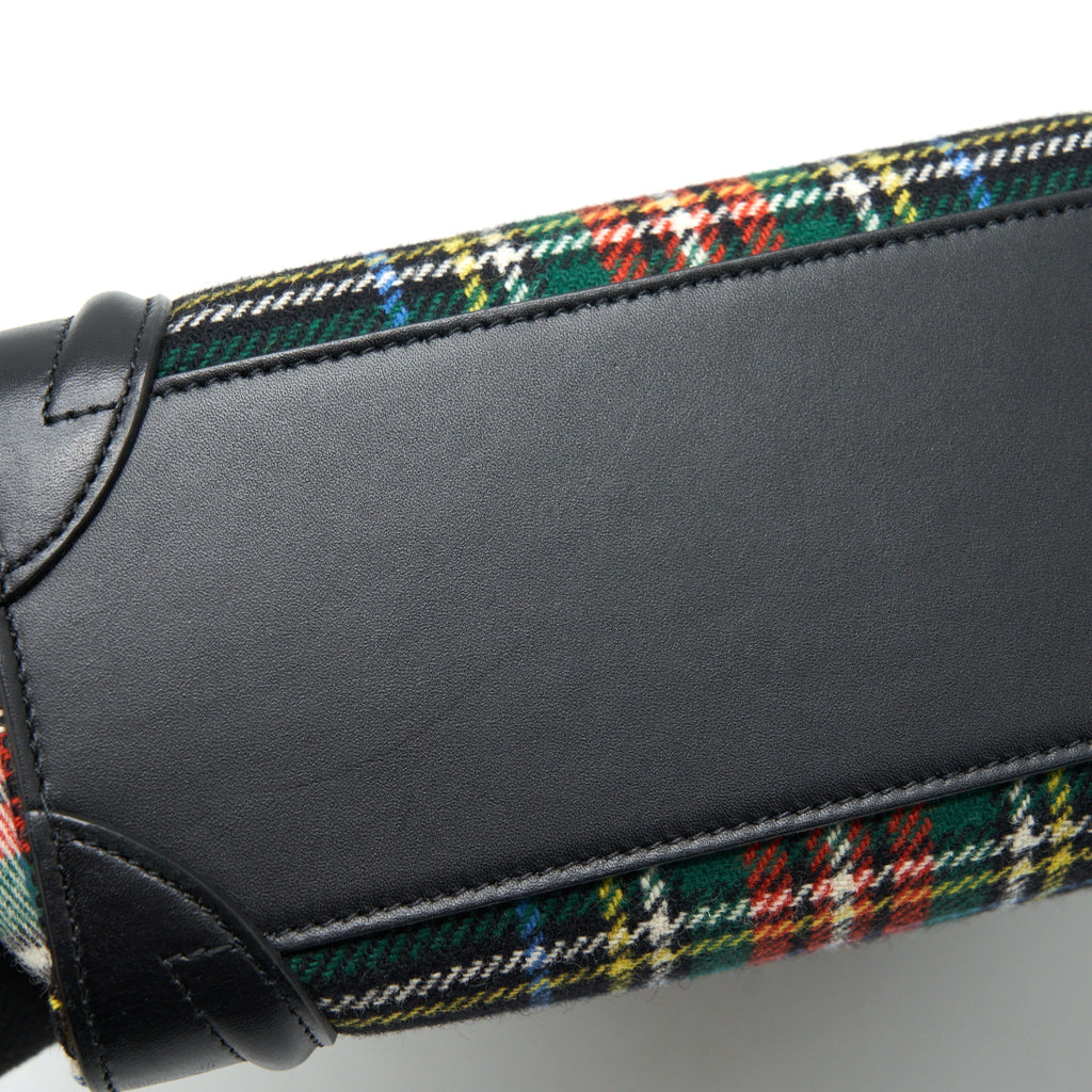 CELINE NANO LUGGAGE BAG FABRIC/ LEATHER MULTICOLOUR