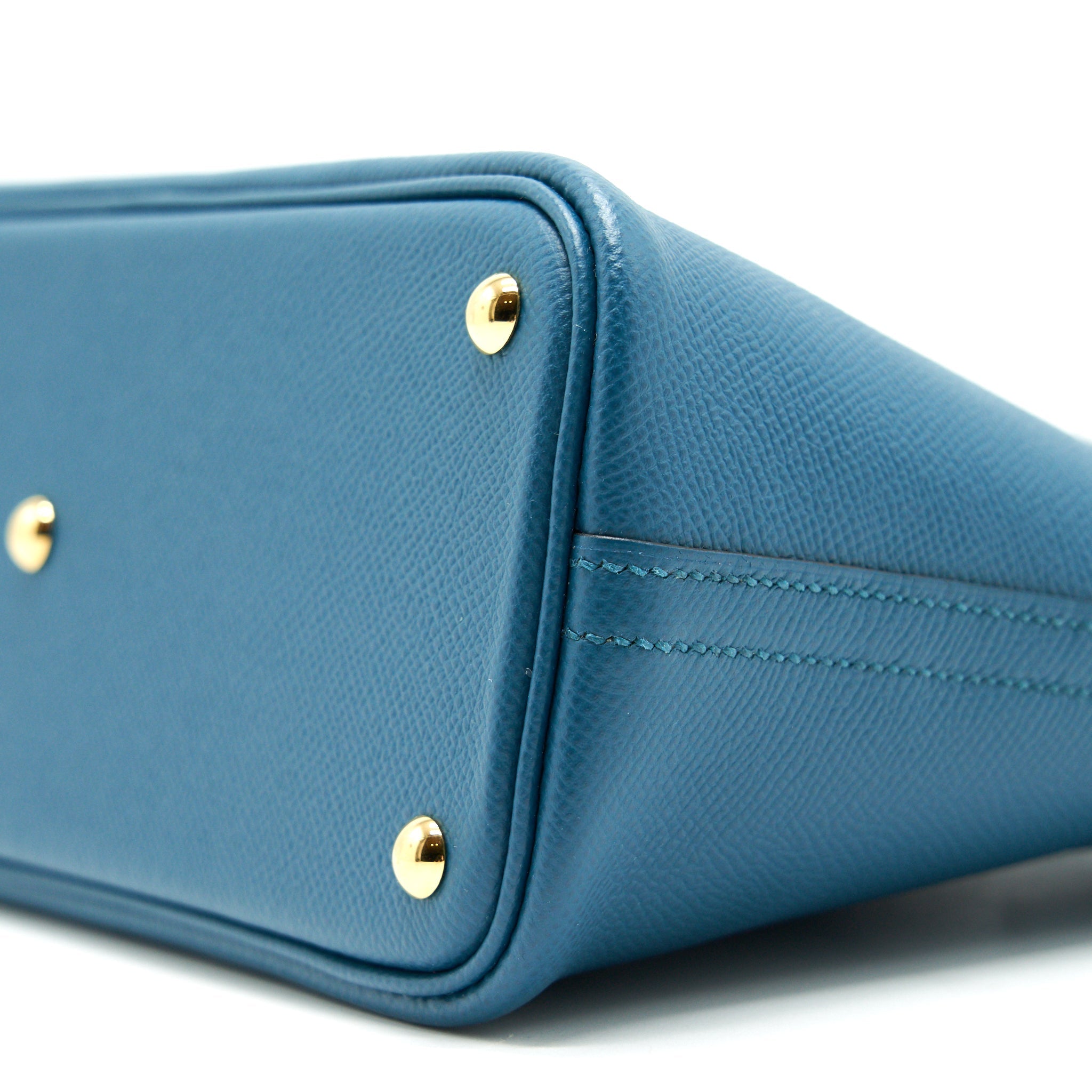 HERMES BOLIDE 27 VERT BOSPHORE EPSOM GHW