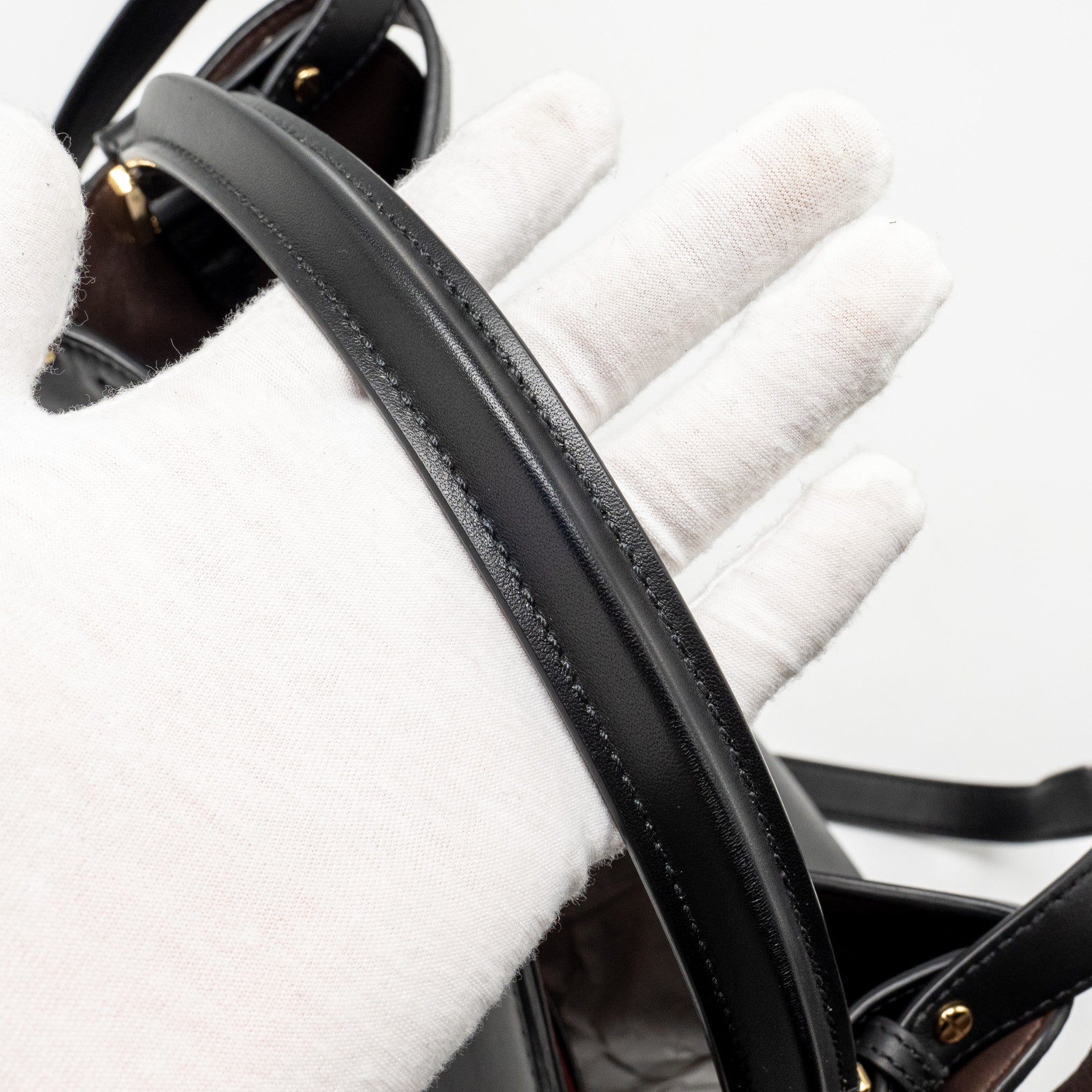 FENDI PEEKABOO X-LITE MEDIUM CALFSKIN BLACK GHW