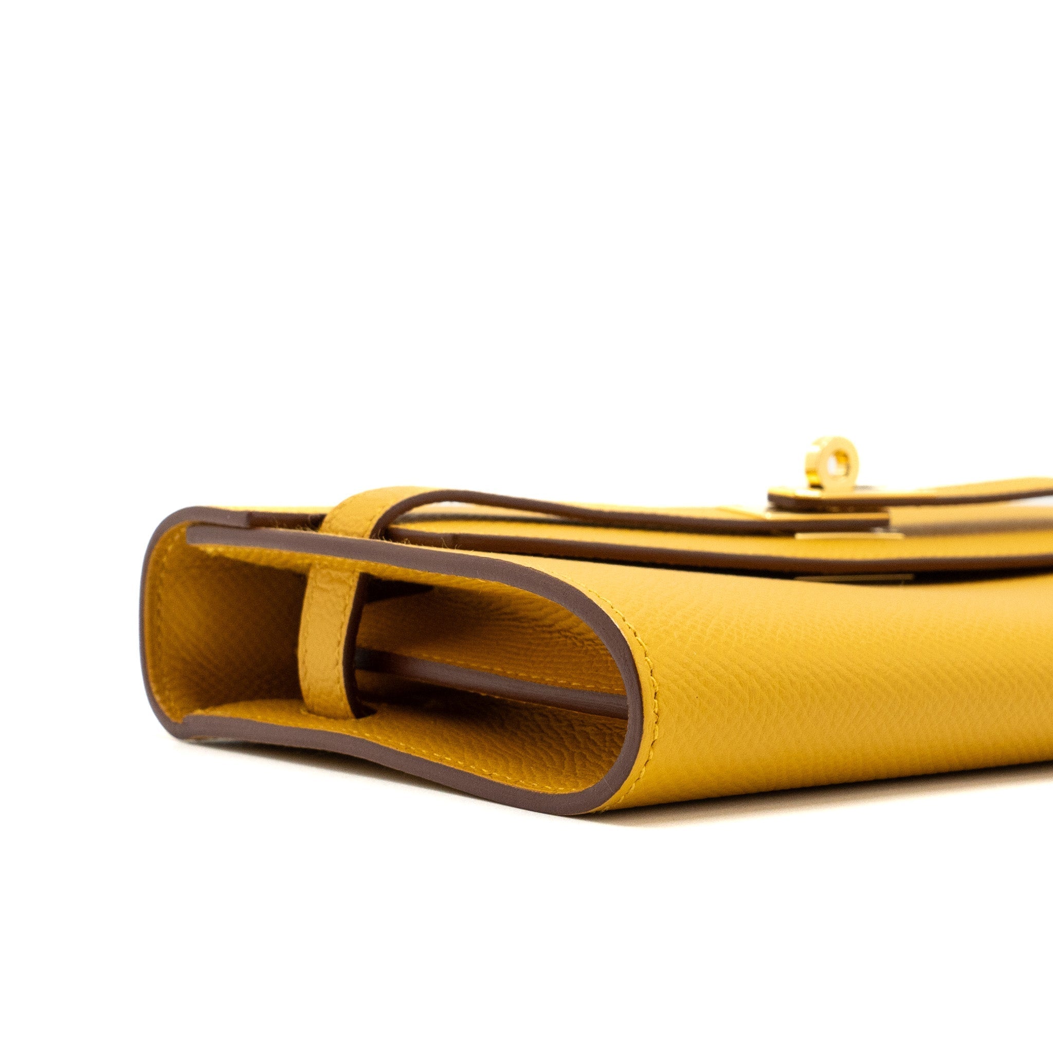 HERMES KELLY TO GO EPSOM JAUNE AMBER GHW
