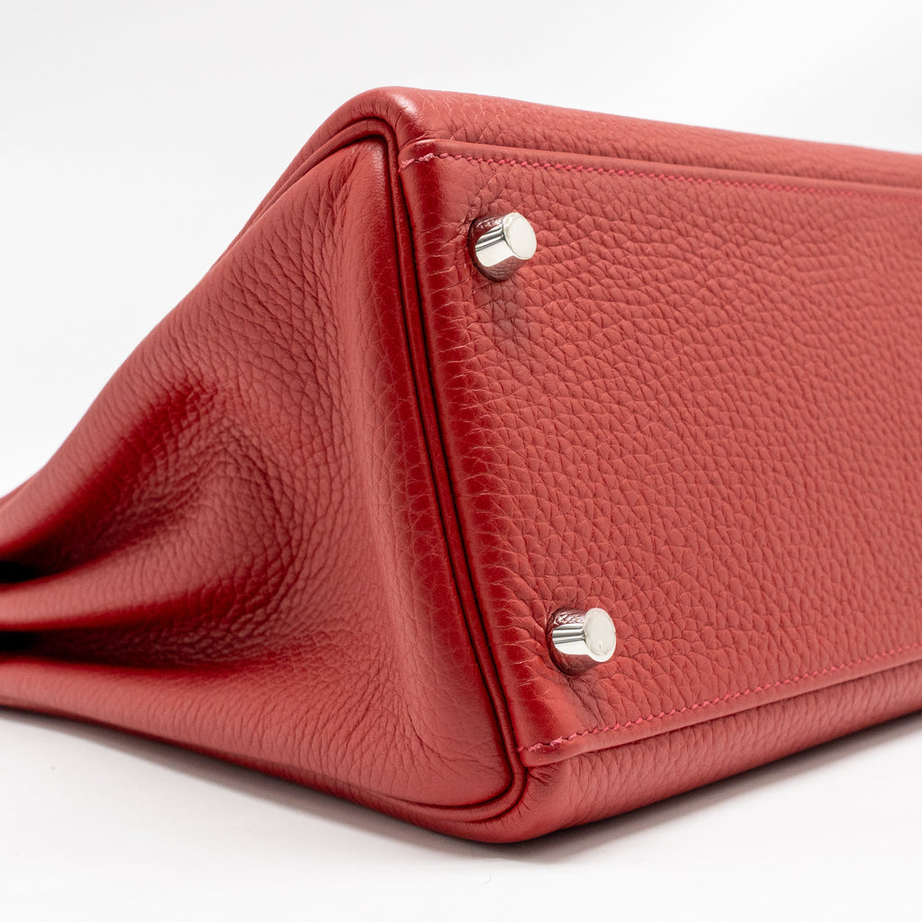 HERMES KELLY 32 CLEMENCE RED SHW