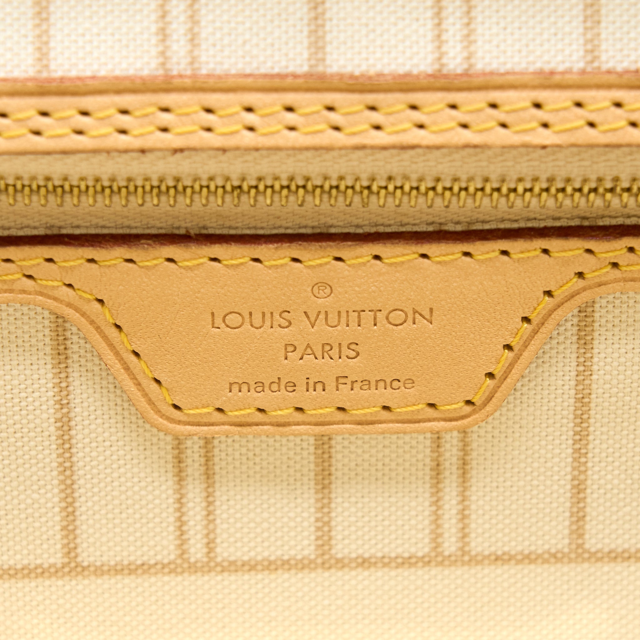 LOUIS VUITTON NEVERFULL MM DAMIER AZUR CANVAS GHW