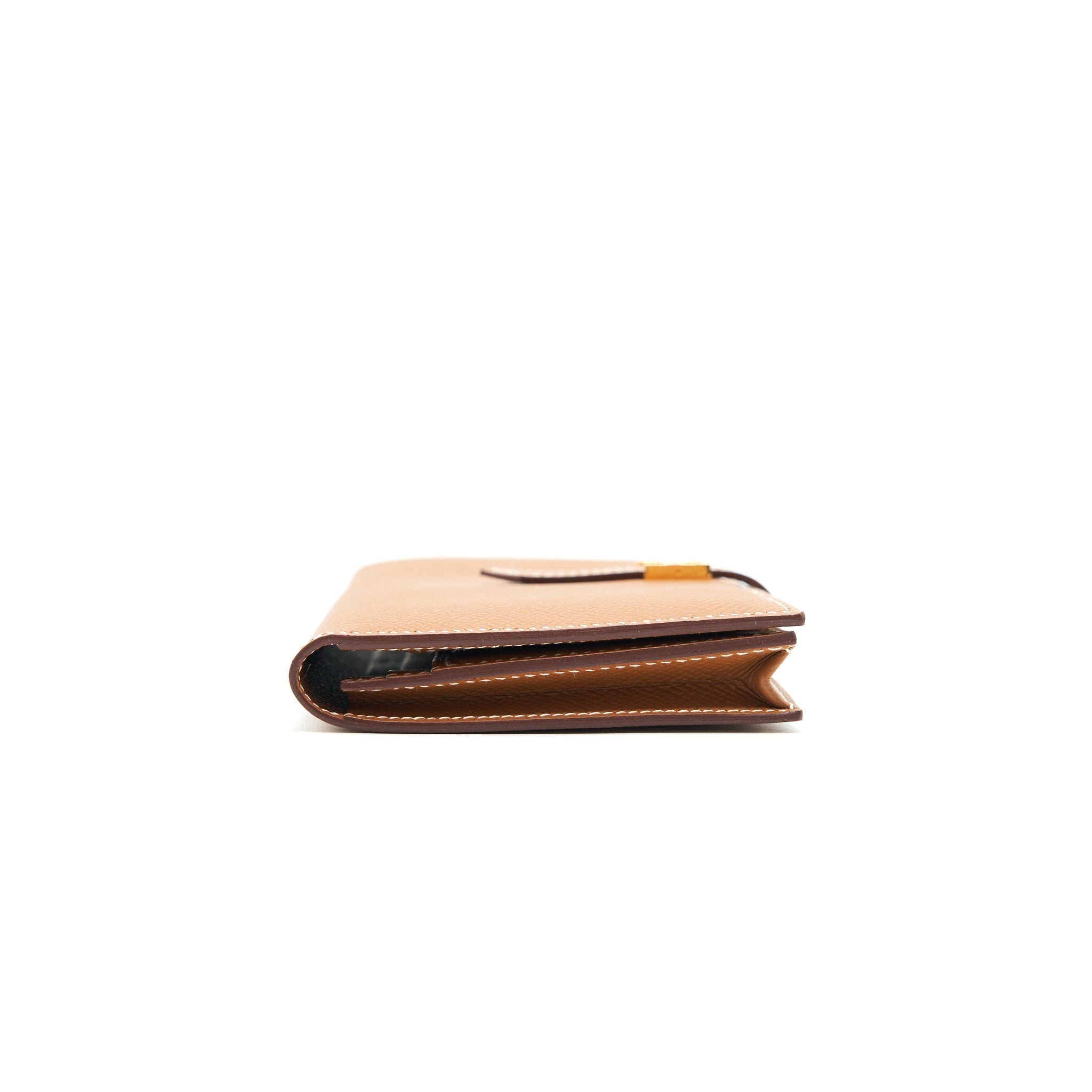 HERMES BEARN WALLET 37 GOLD WITH GHW