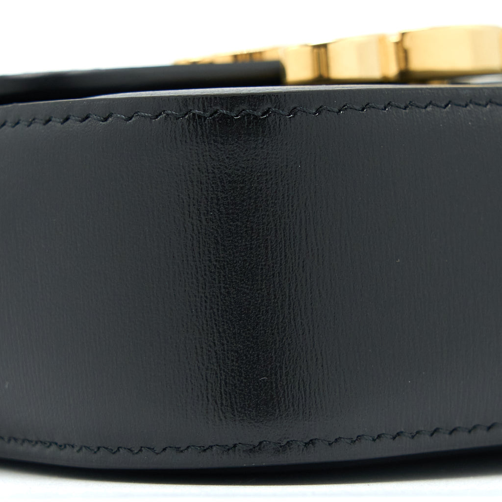 CELINE MINI TRIOMPHE IN SHINY CALFSKIN BLACK GHW