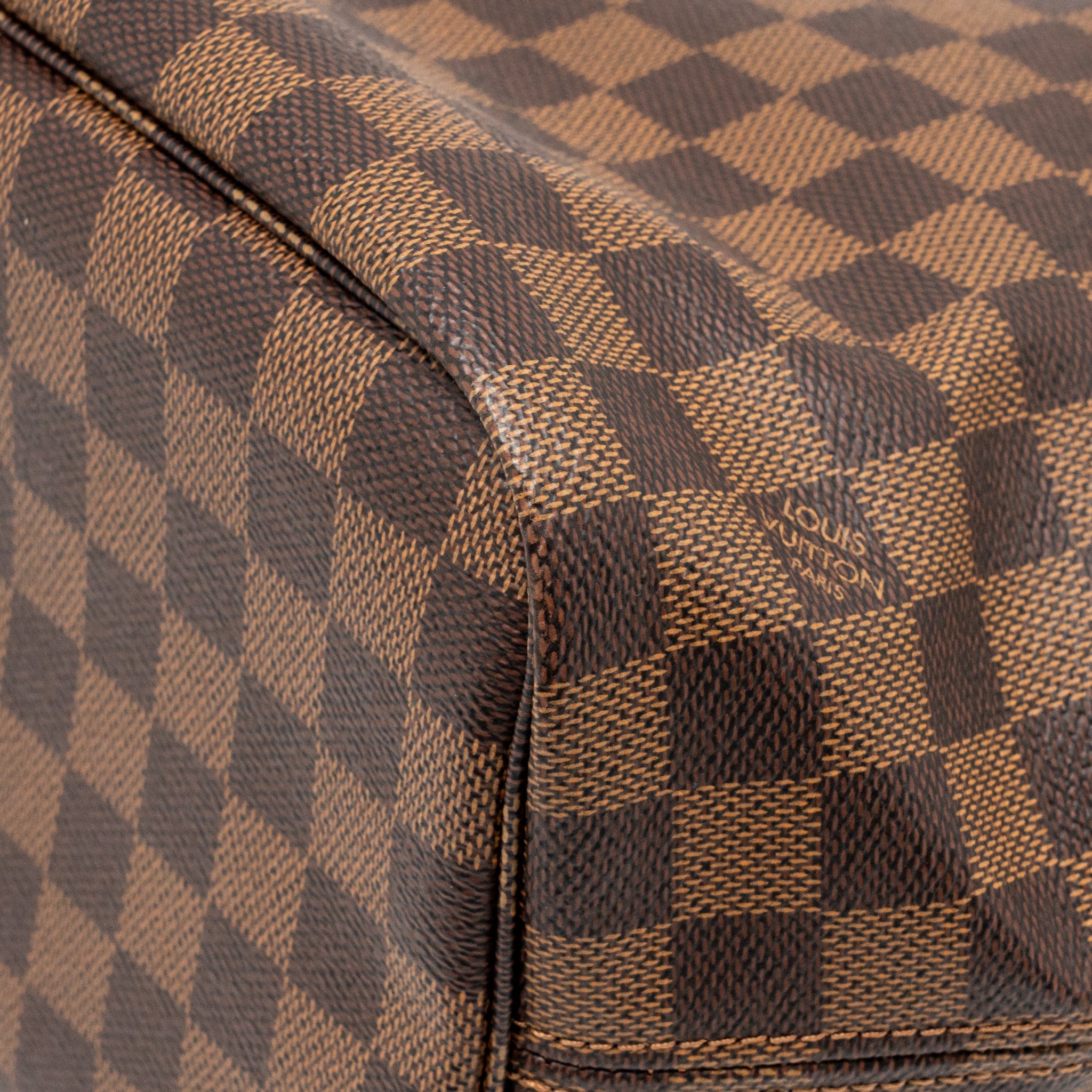 LOUIS VUITTON NEVERFULL MM DAMIER EBENE CANVAS GHW