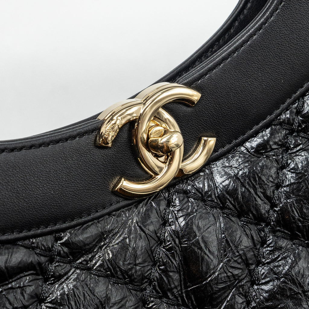 CHANEL LARGE 31 BAG CALFSKIN BLACK LGHW