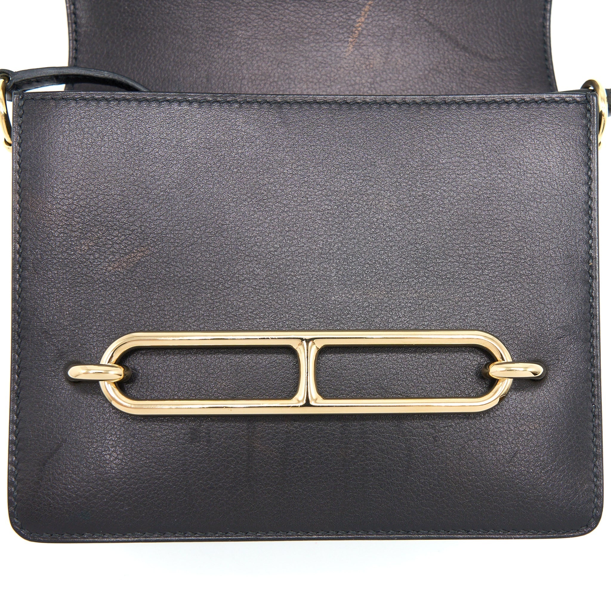 HERMES MINI ROULIS EVERGRAIN BLACK GHW