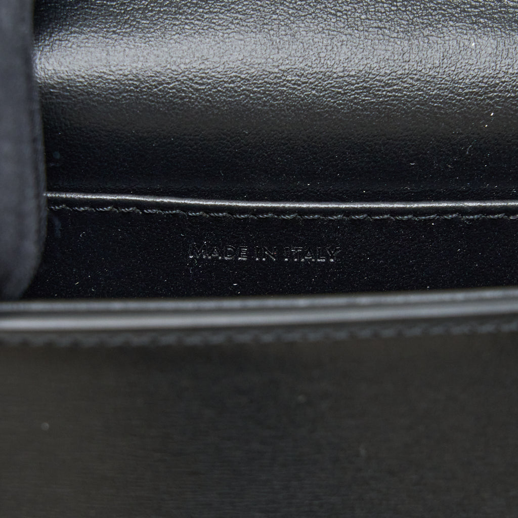 CELINE MINI TRIOMPHE IN SHINY CALFSKIN BLACK GHW