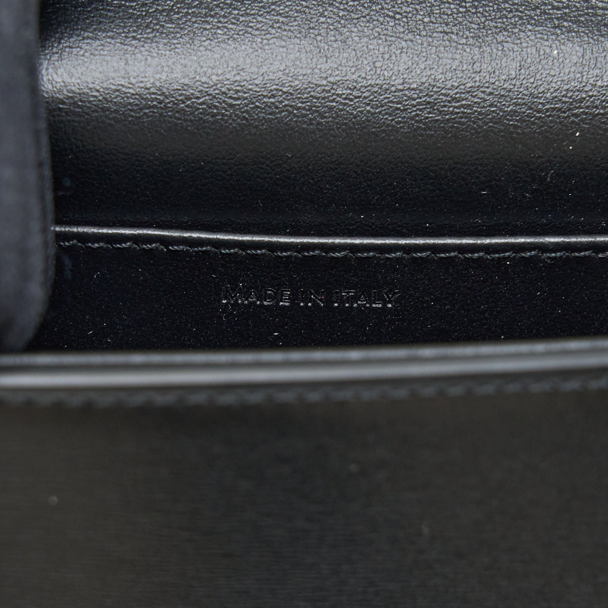 CELINE MINI TRIOMPHE IN SHINY CALFSKIN BLACK GHW