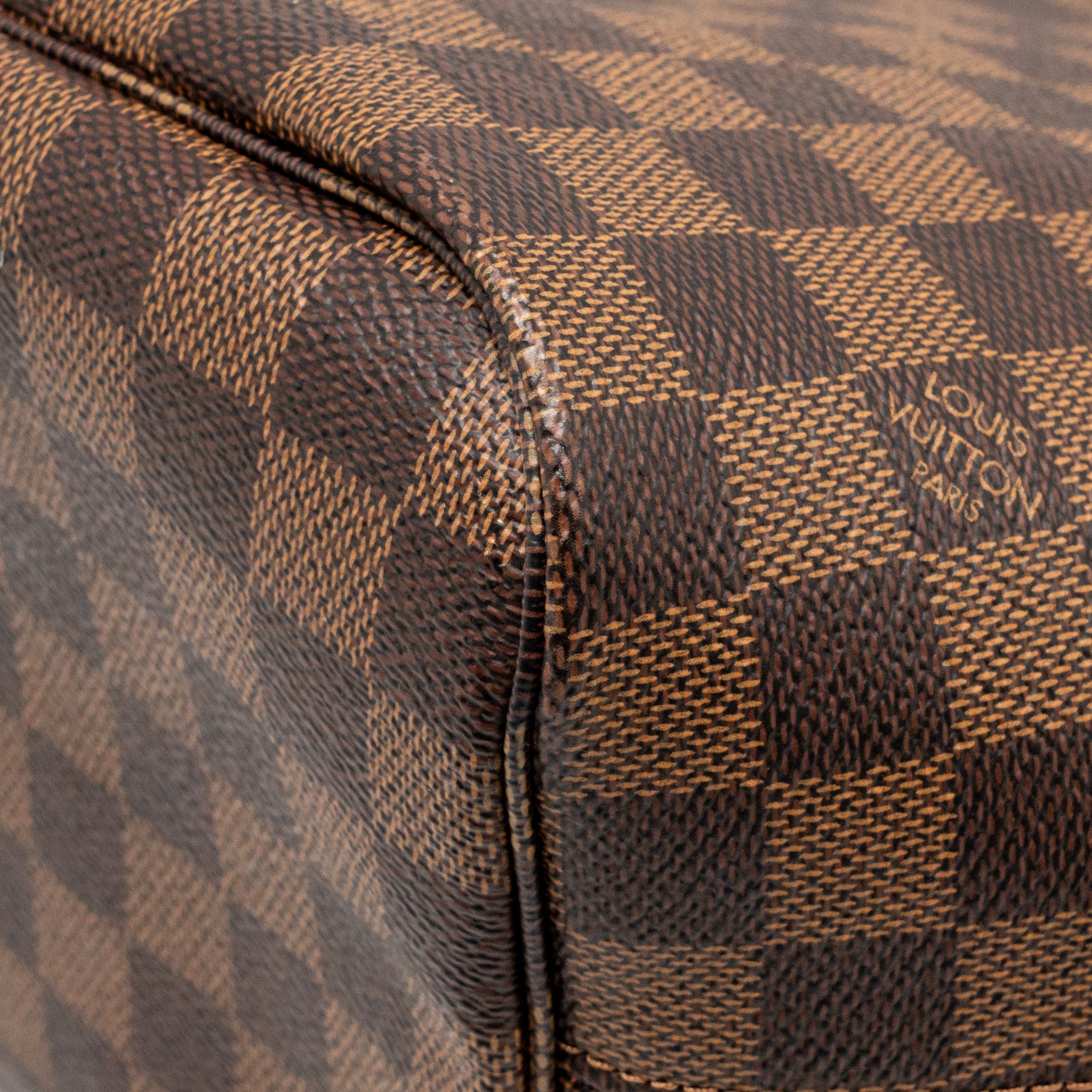 LOUIS VUITTON NEVERFULL MM DAMIER EBENE CANVAS GHW
