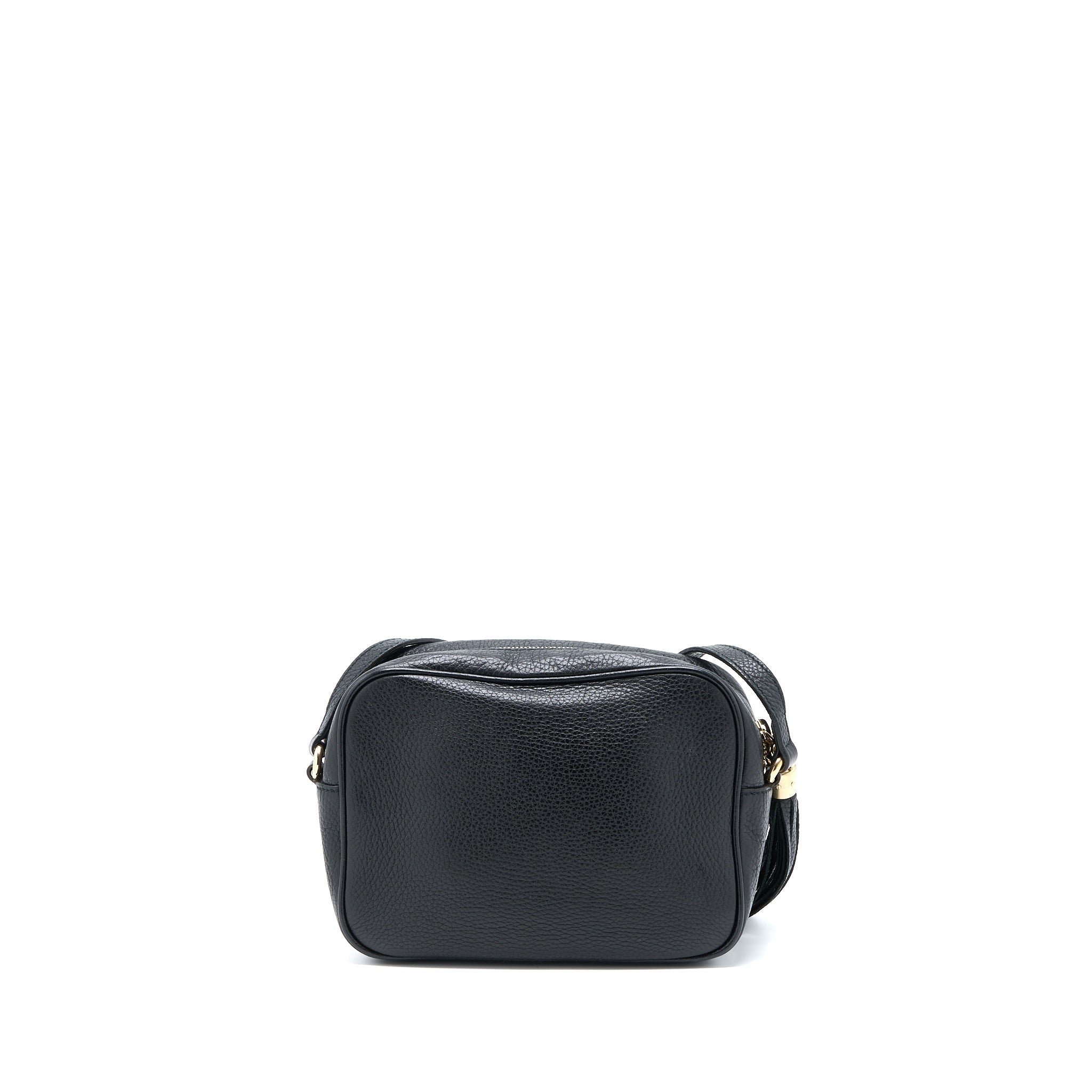 GUCCI SOHO DISCO CAMERA BAG CALFSKIN BLACK GHW