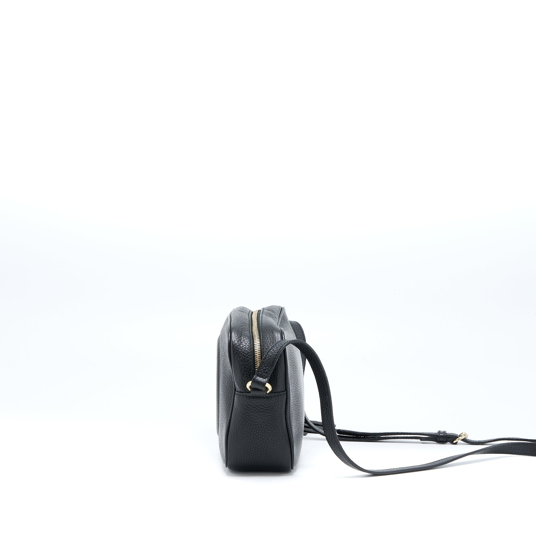 GUCCI SOHO DISCO CAMERA BAG CALFSKIN BLACK GHW